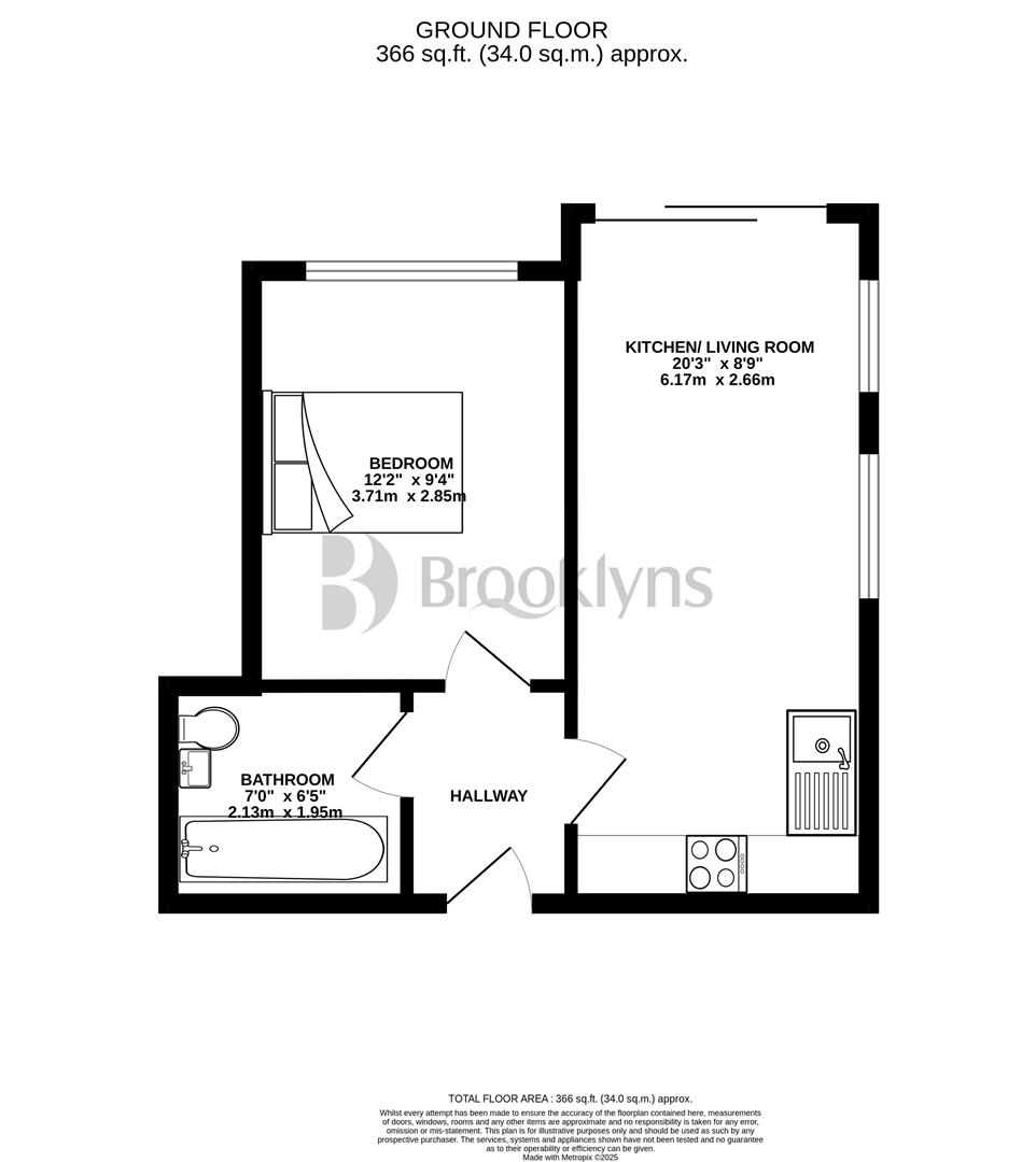 Flat 47, Abbey House, Stoke Road, Slough floorplan