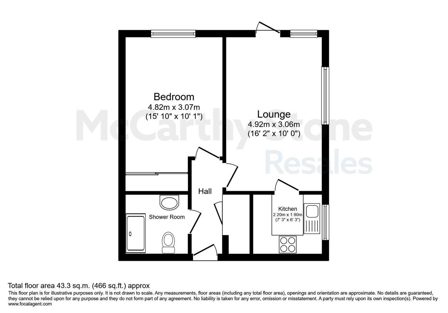 12 Stewart Court, High Street, Epping floorplan