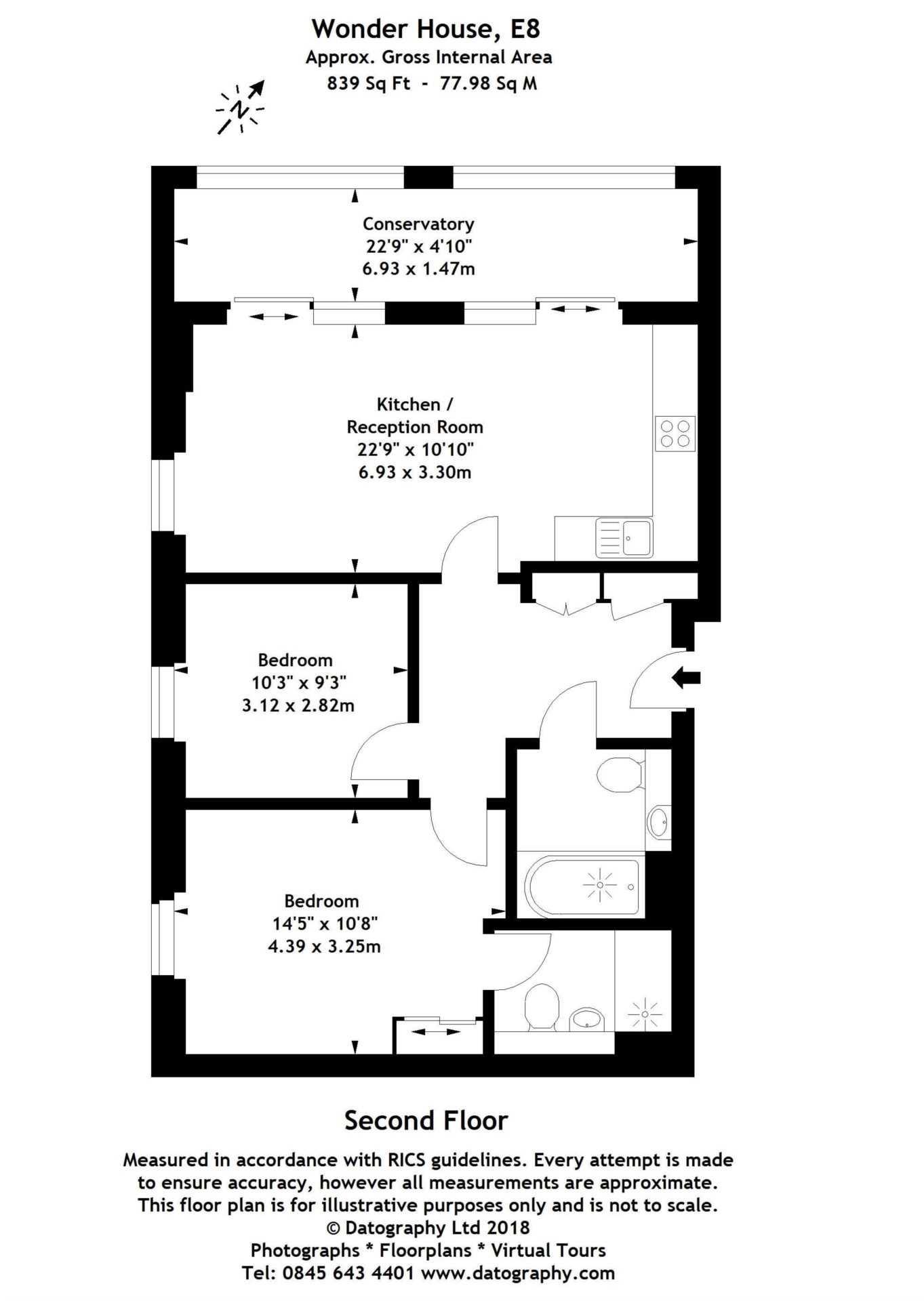 7, Wonder House, London floorplan