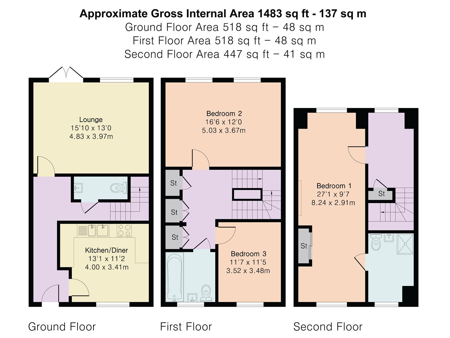 14 Little Night Leys Court, Pegrum Drive, Napsbury Park floorplan