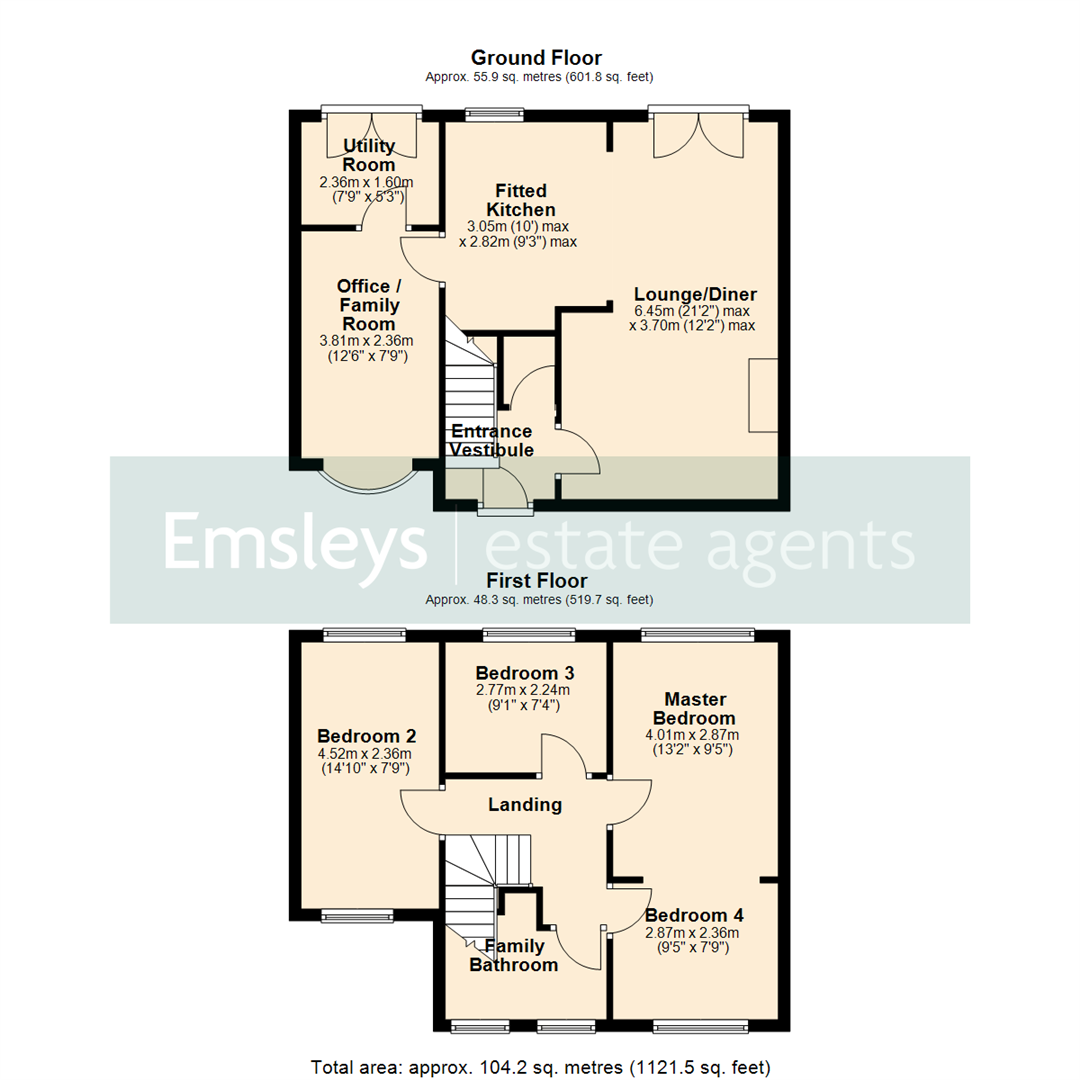 16, Parkfield Close, Leeds floorplan