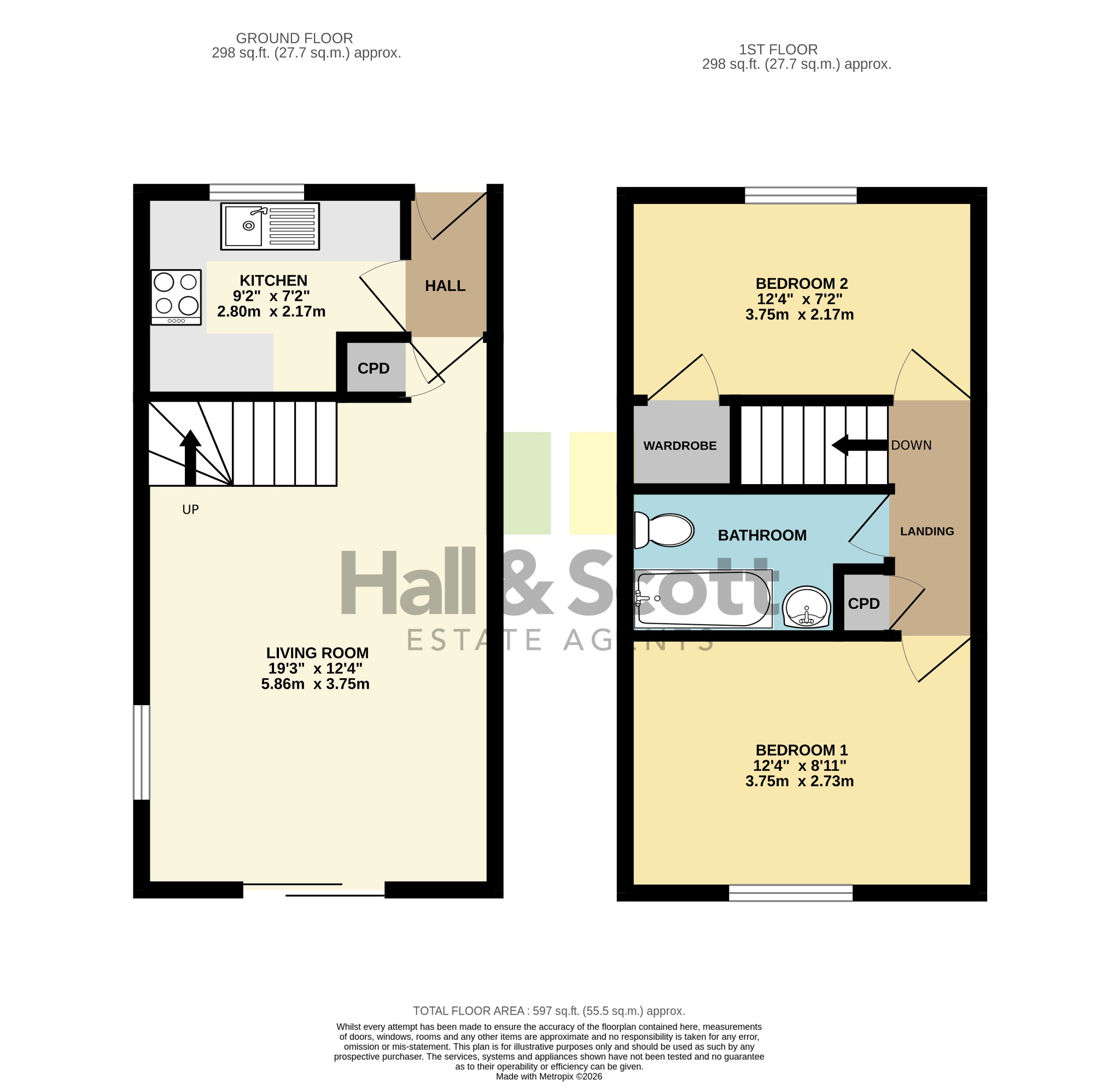 The Squirrels, Brook Street, Ottery Saint Mary floorplan