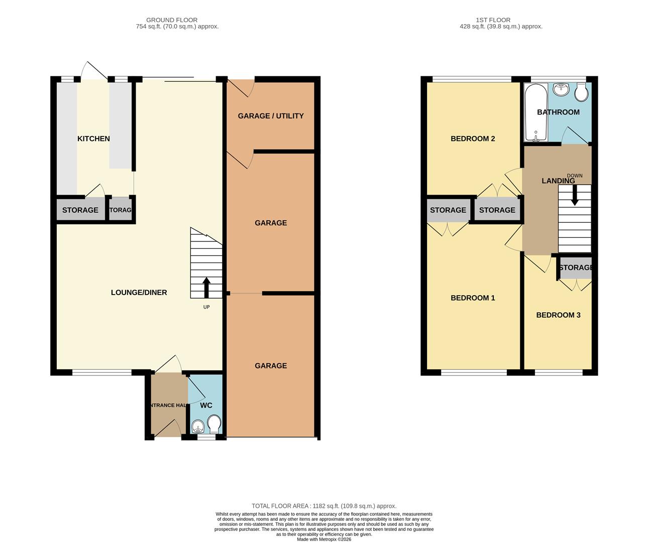 37, Highcliffe Close, Wickford floorplan