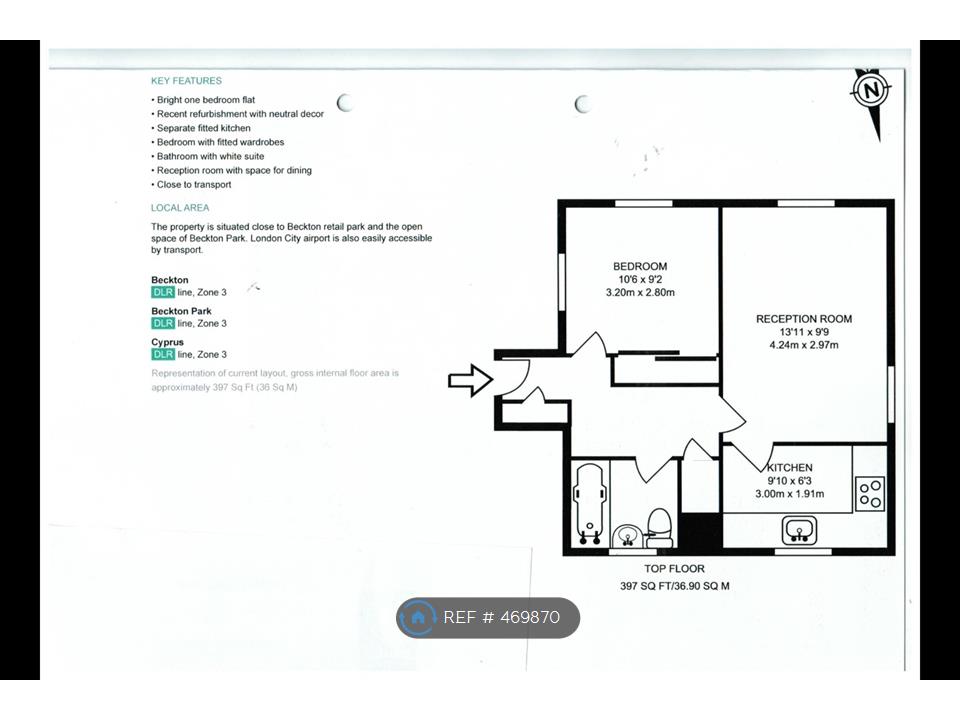 1 Bedrooms Flat to rent in Hallywell Crescent, London E6
