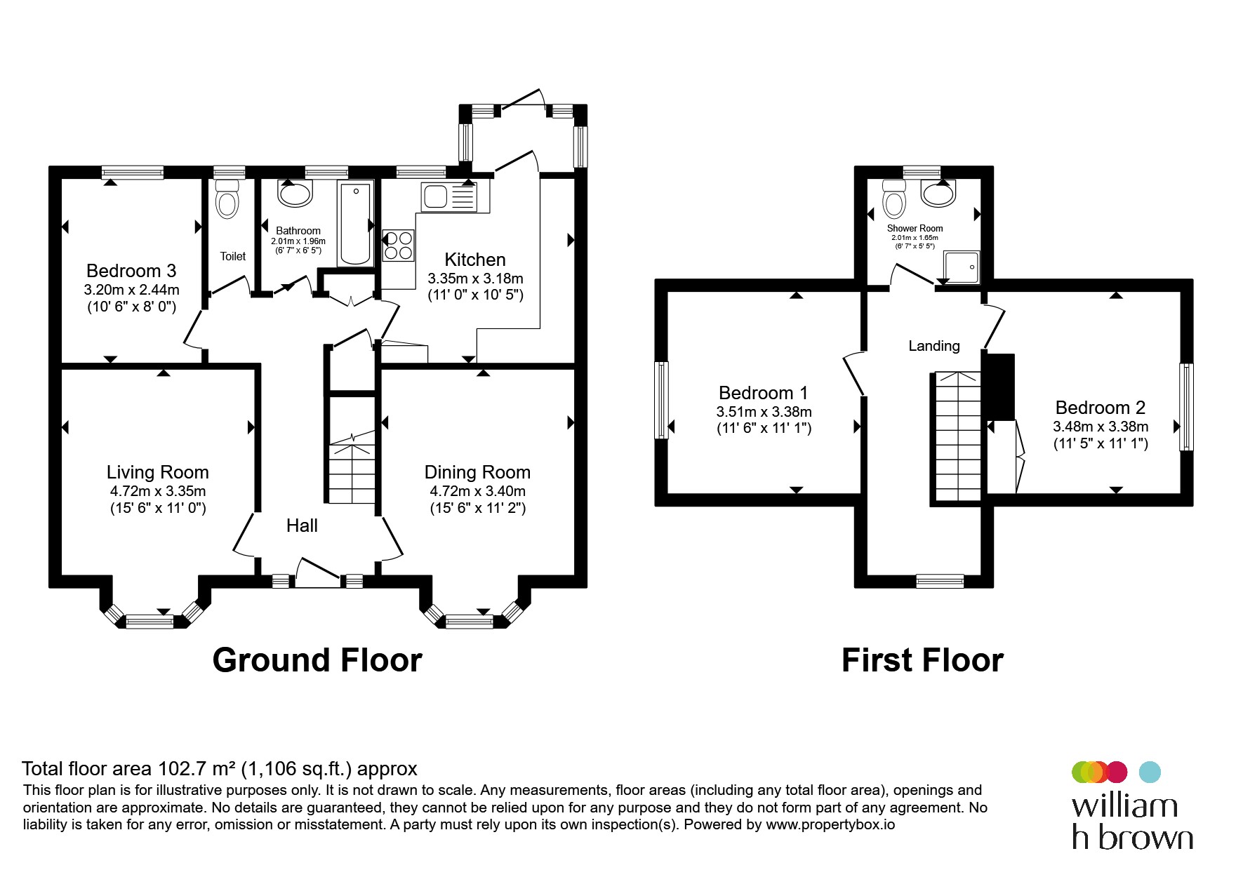 102, Norwich Road, Attleborough floorplan