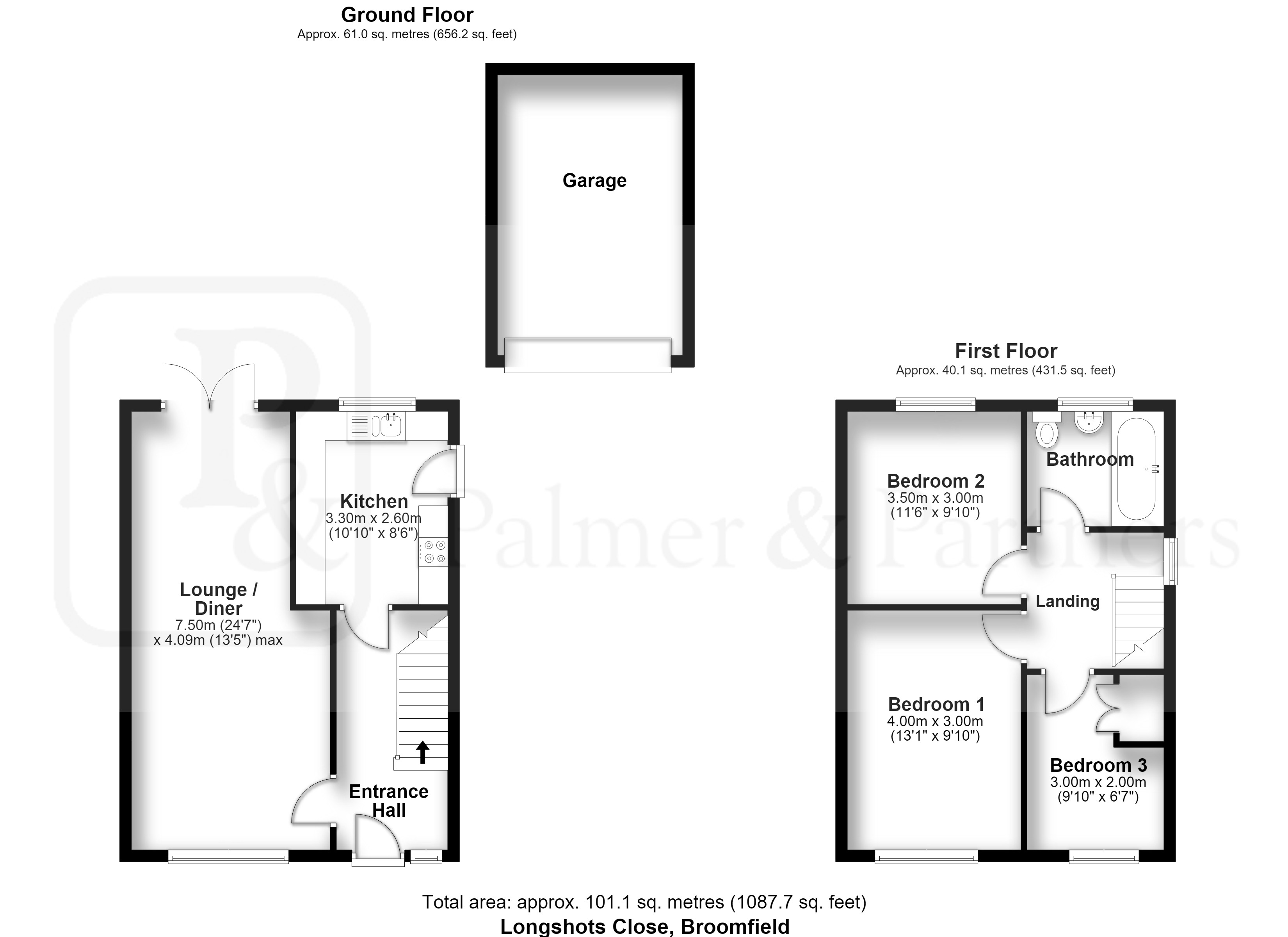 35, Longshots Close, Essex floorplan
