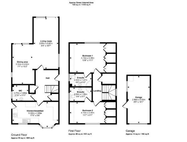 18, Whitehall Way, Ashford floorplan