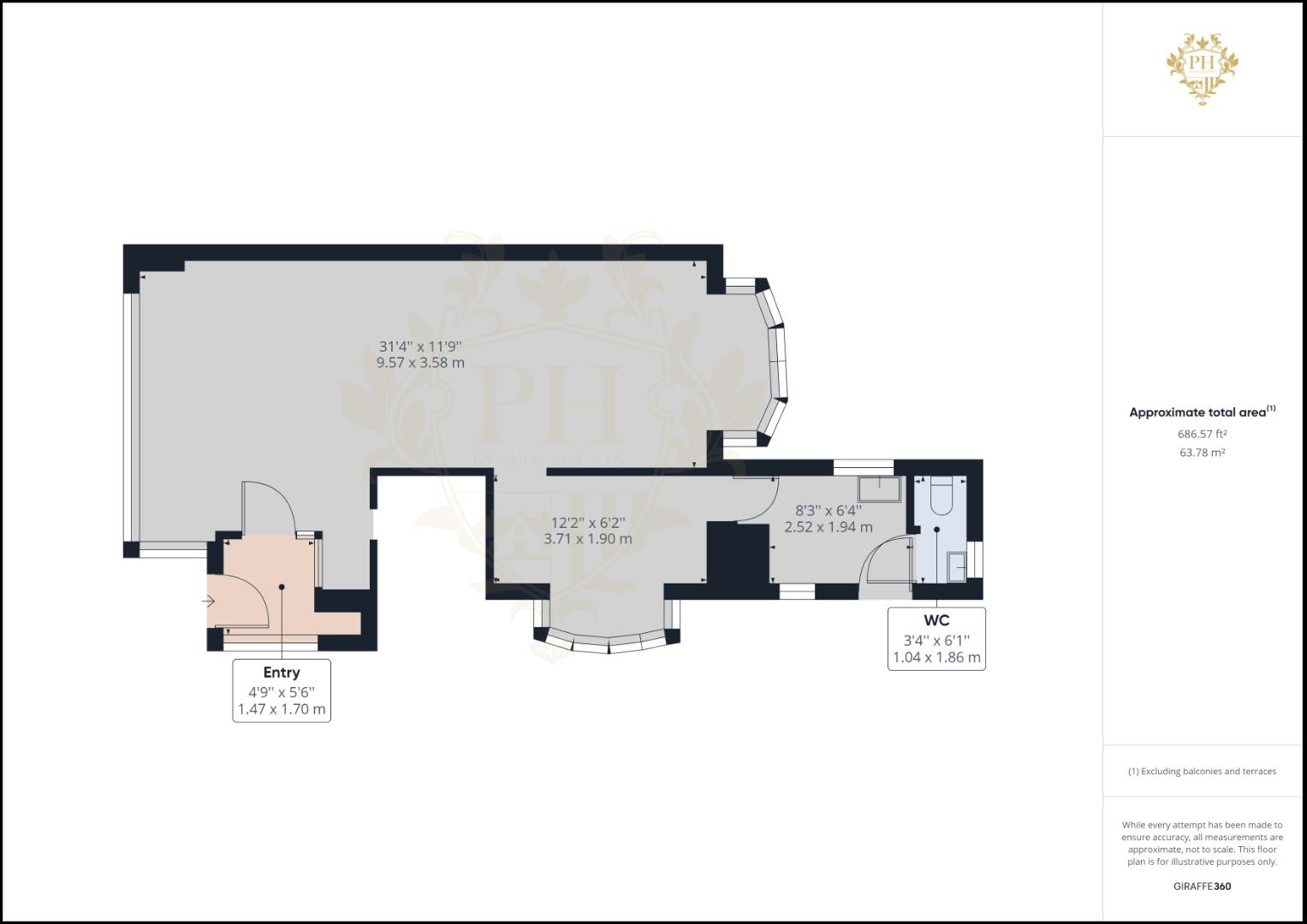 Shades, 145, Oak Road, Redcar floorplan