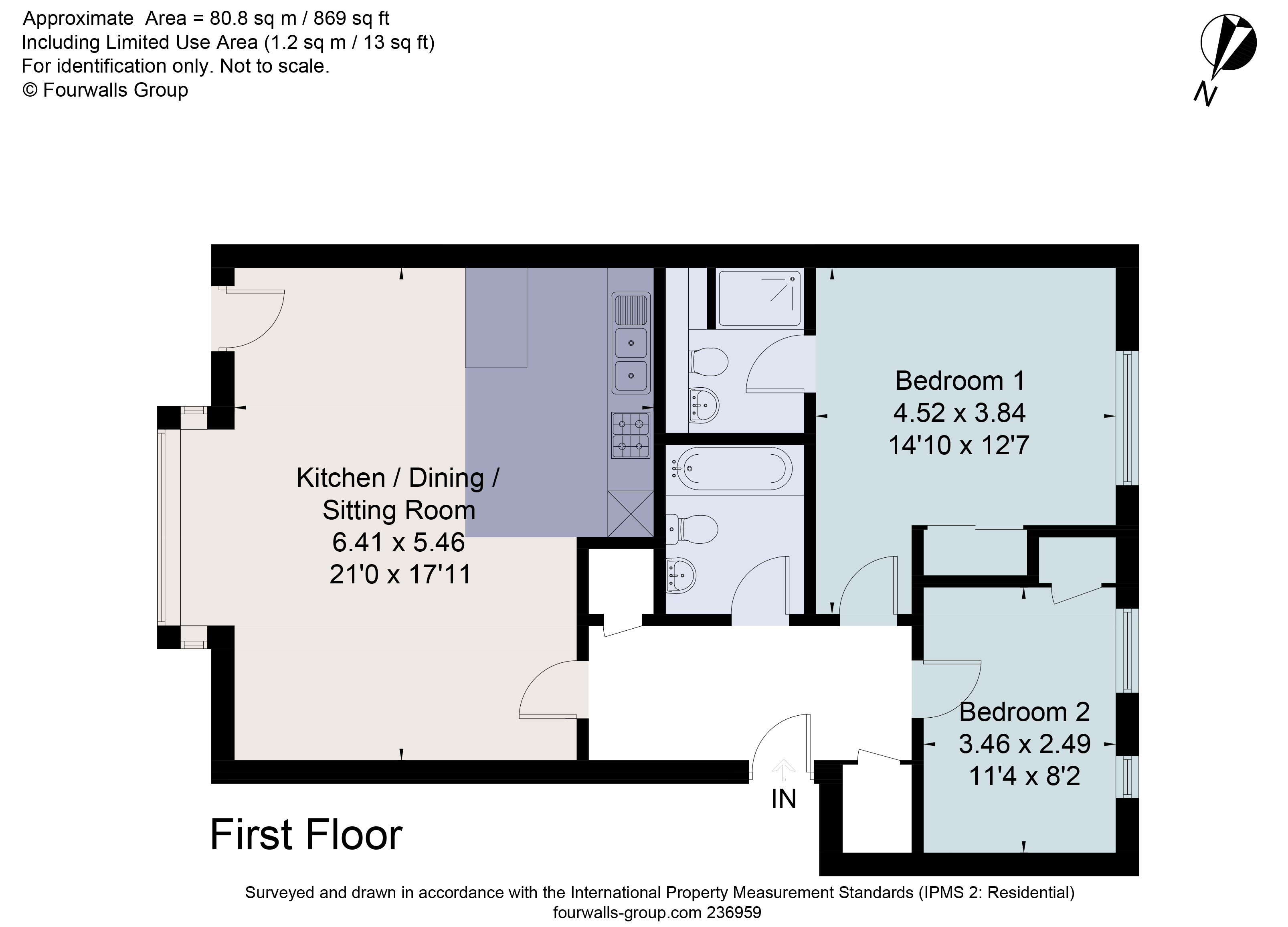 Flat 6, Churchill House, 409, Banbury Road, Oxfordshire floorplan