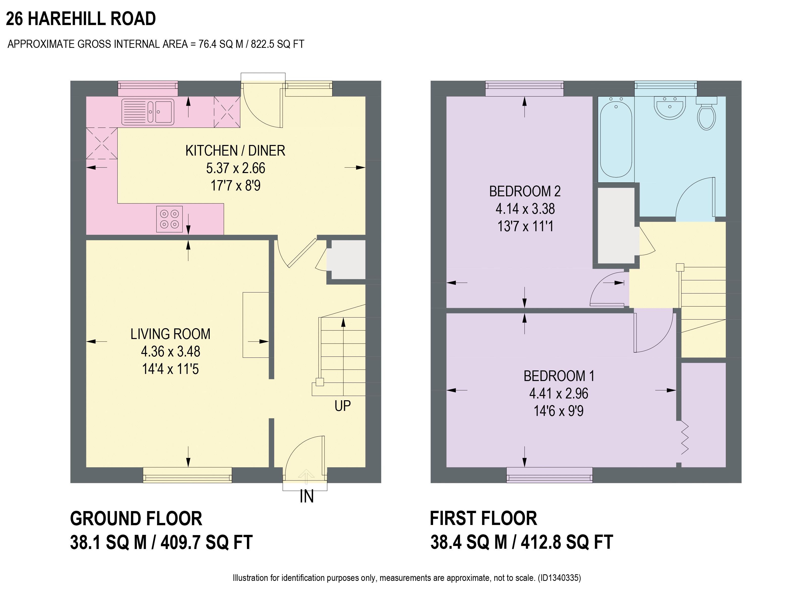 26, Harehill Road, Chesterfield floorplan