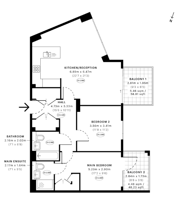 Woodberry Down, London floorplan
