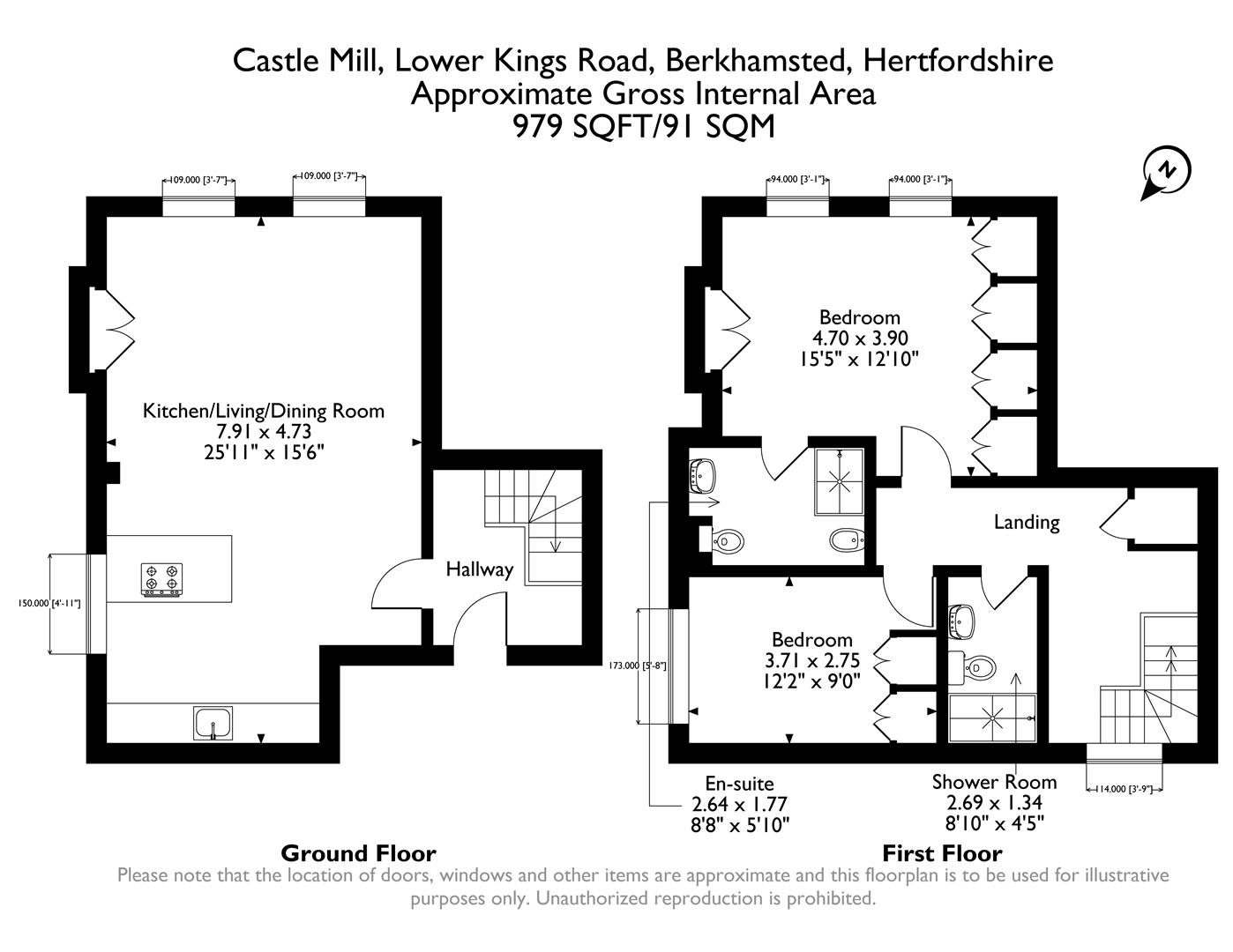 00 Castle Mill, Lower Kings Road, Berkhamsted floorplan
