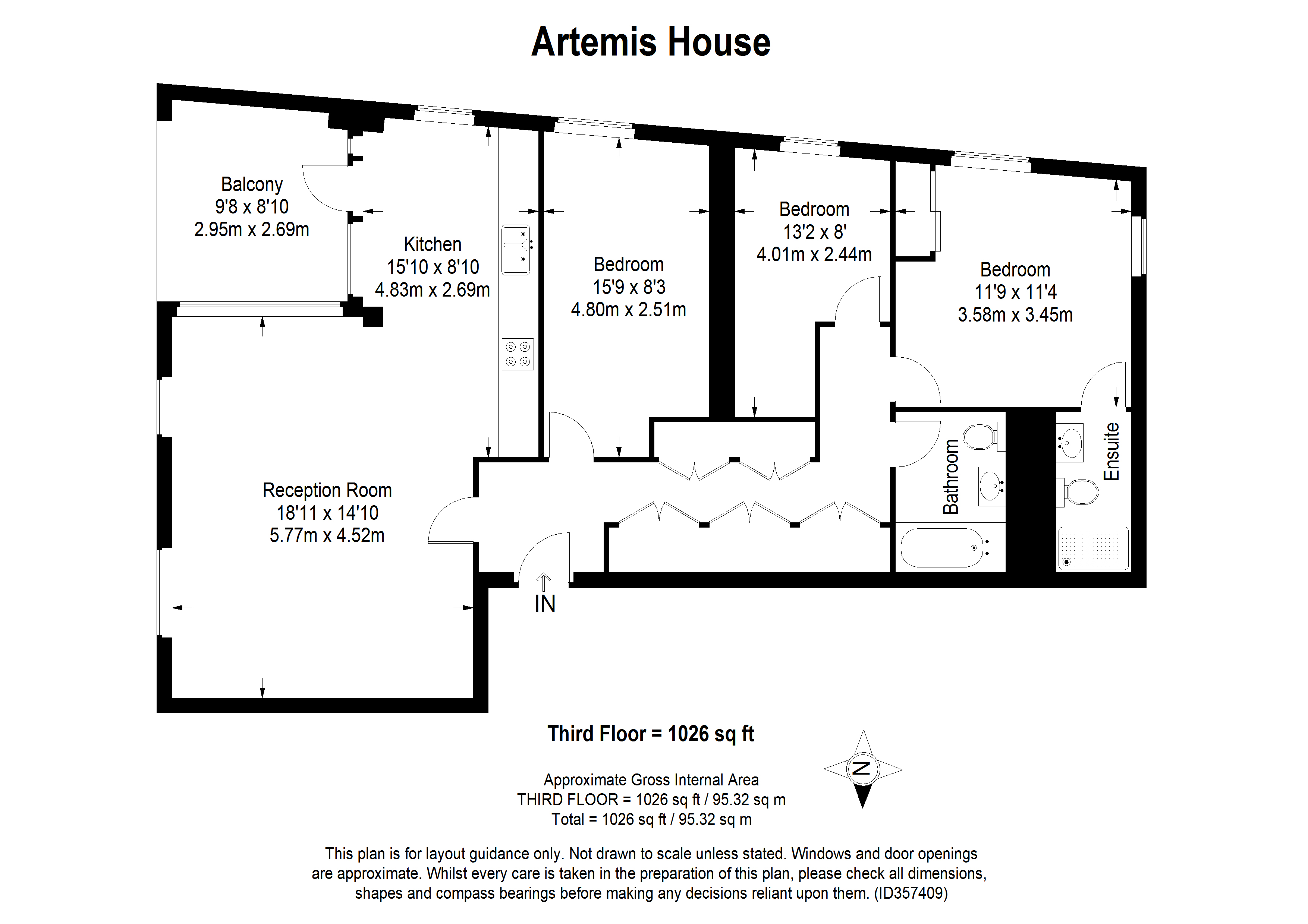 3 Bedrooms Flat for sale in Dollis Valley Drive, Barnet EN5