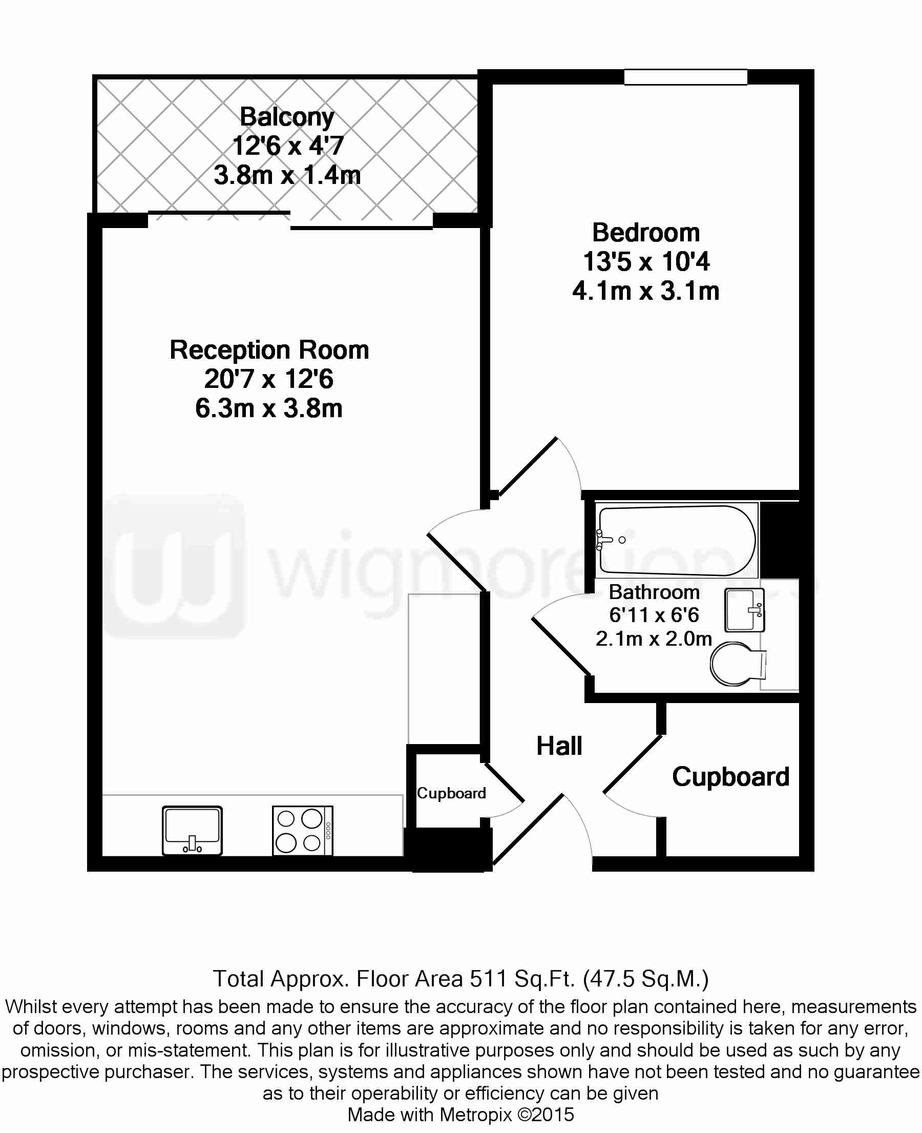 1 Bedrooms Flat to rent in Kew Bridge Road, Brentford TW8