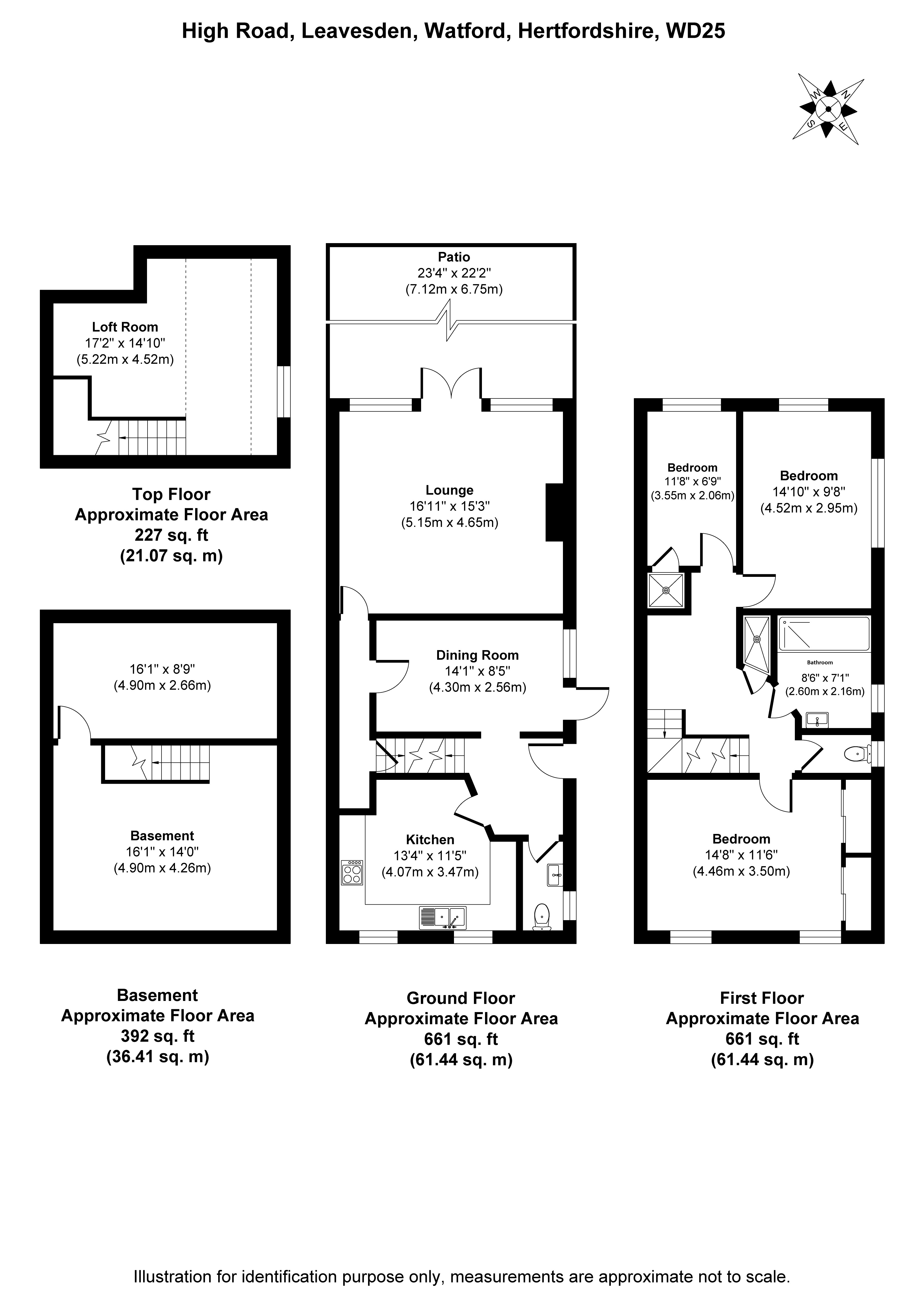 81, High Road, Watford floorplan