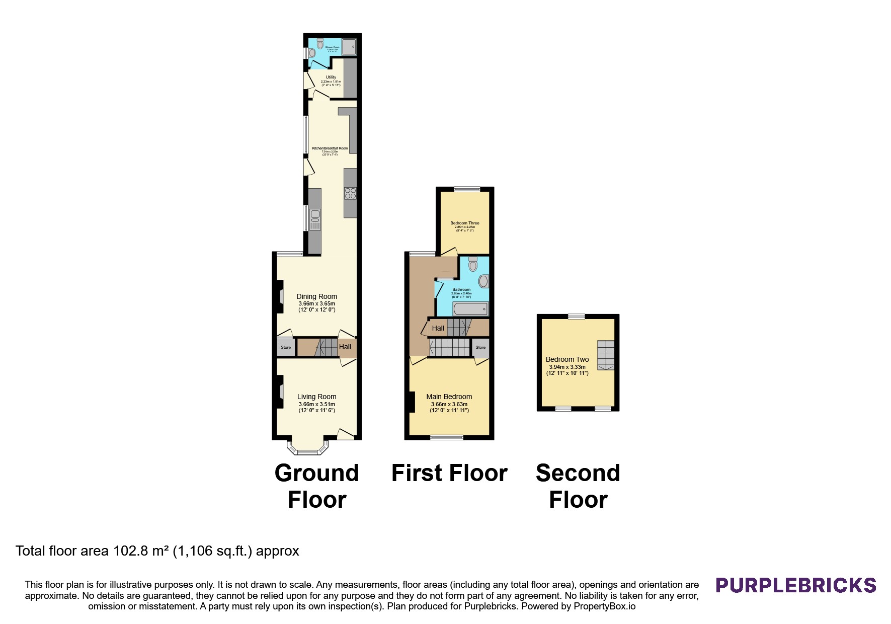 43, Fengate, Peterborough floorplan