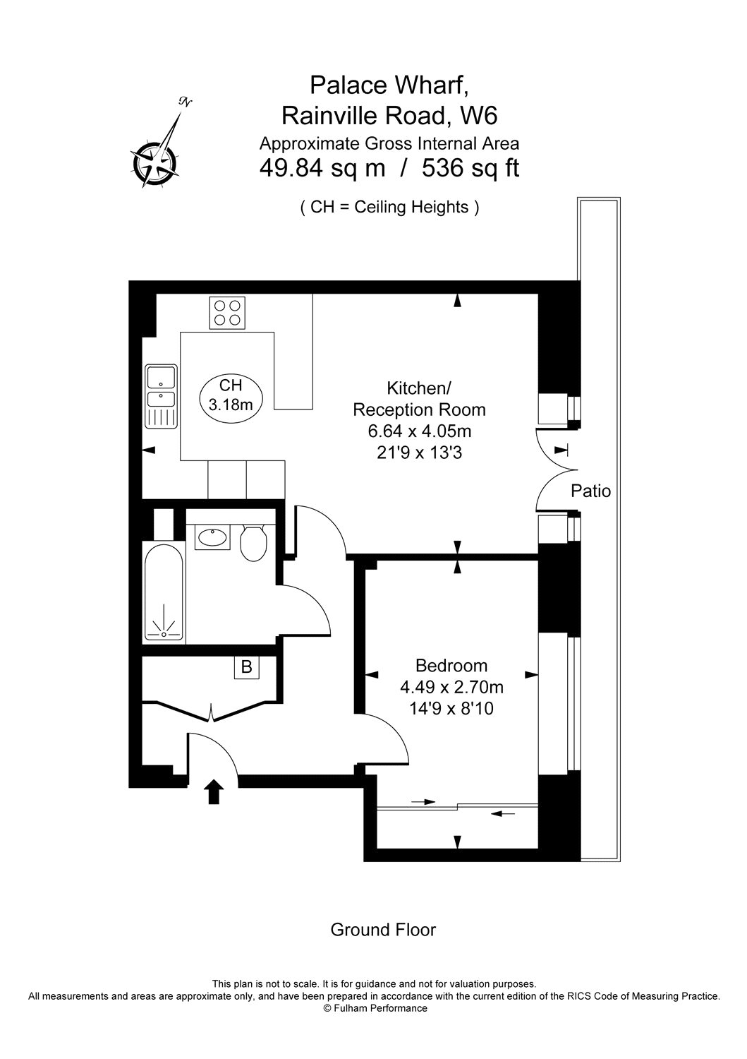 17 Palace Wharf,, Rainville Road, London floorplan