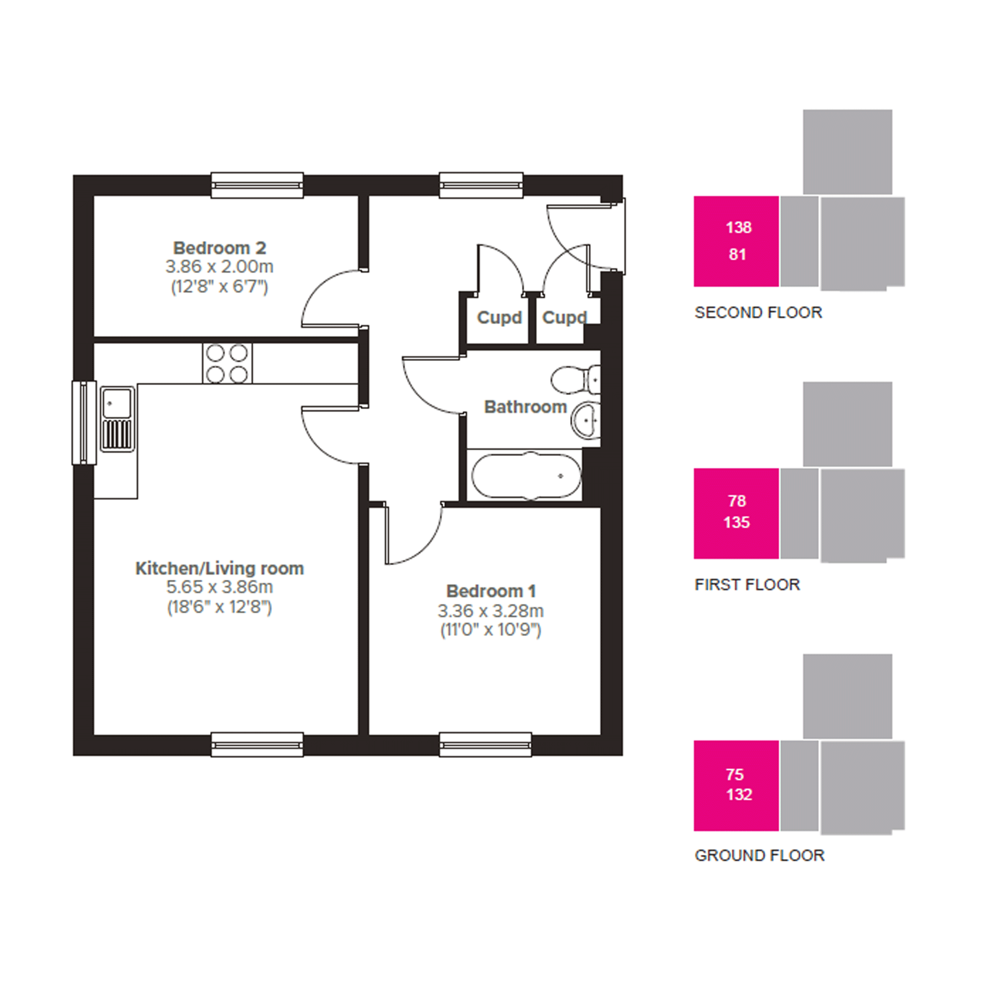 "The Apartments" at Bluebell Way, Whiteley, Fareham PO15, 2 bedroom