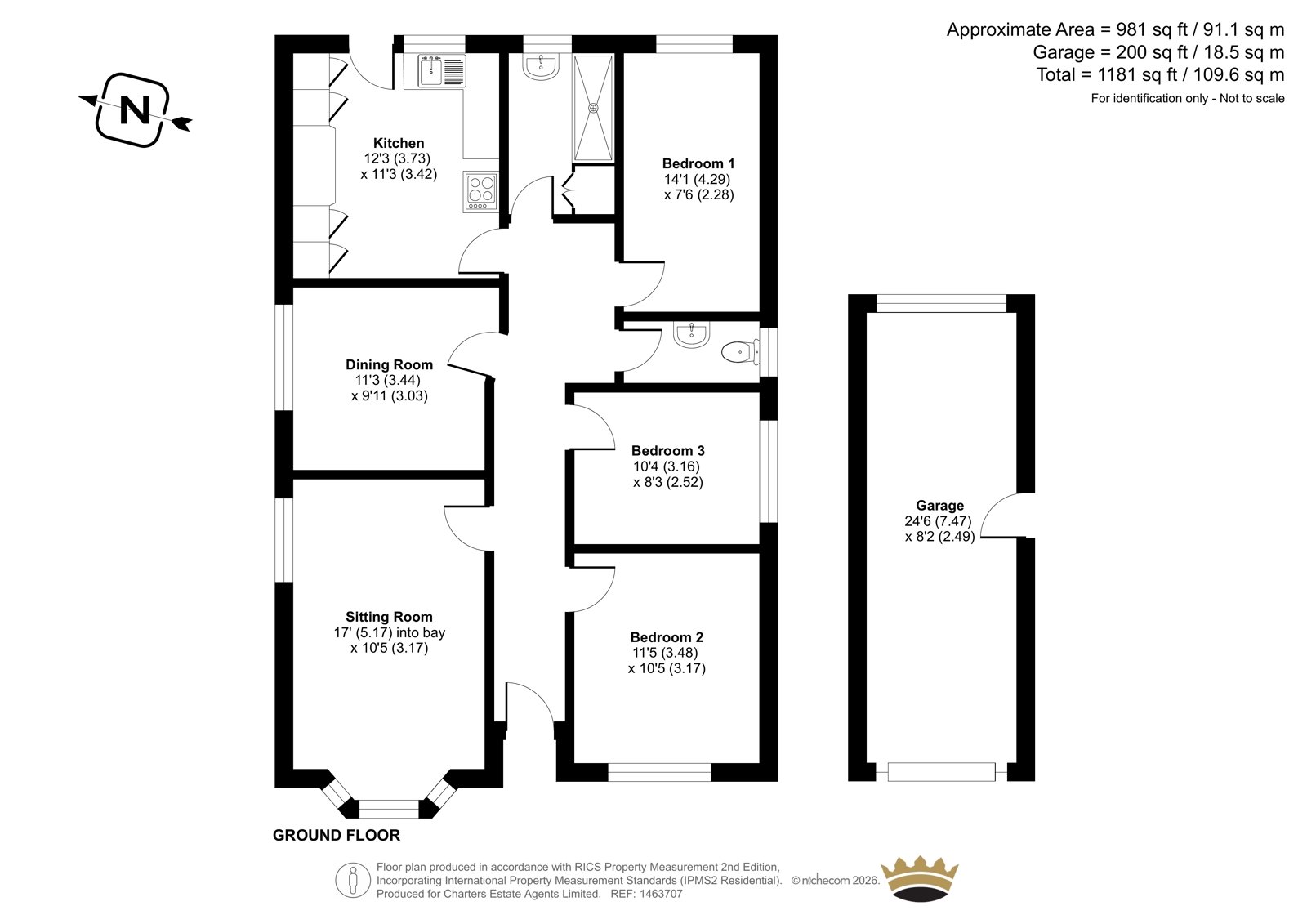 11, Martin Avenue, Fareham floorplan