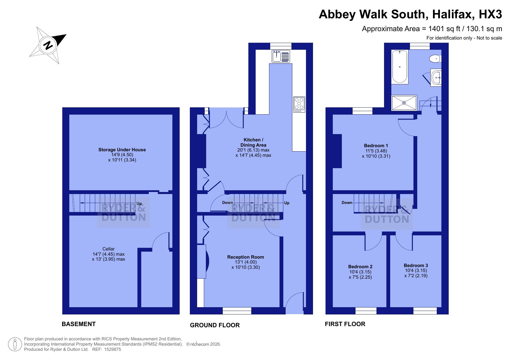 23, Abbey Walk South, West Yorkshire floorplan