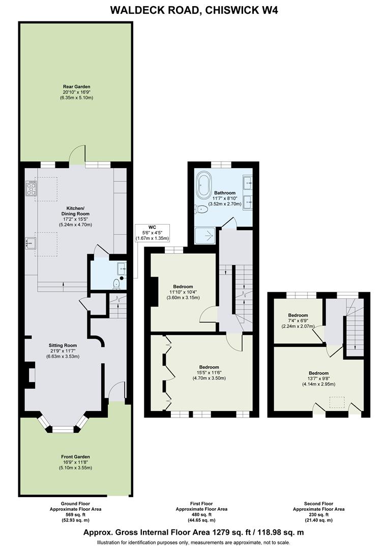 6, Waldeck Road, London floorplan