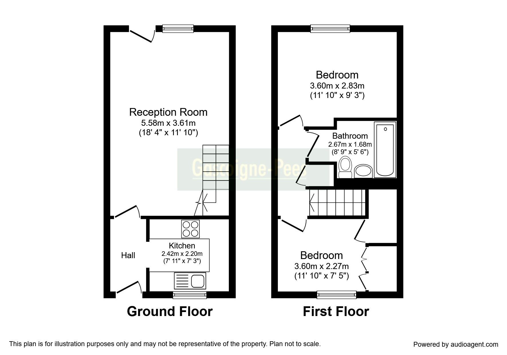 2 Bedrooms Terraced house to rent in St. Andrews Gardens, Cobham KT11
