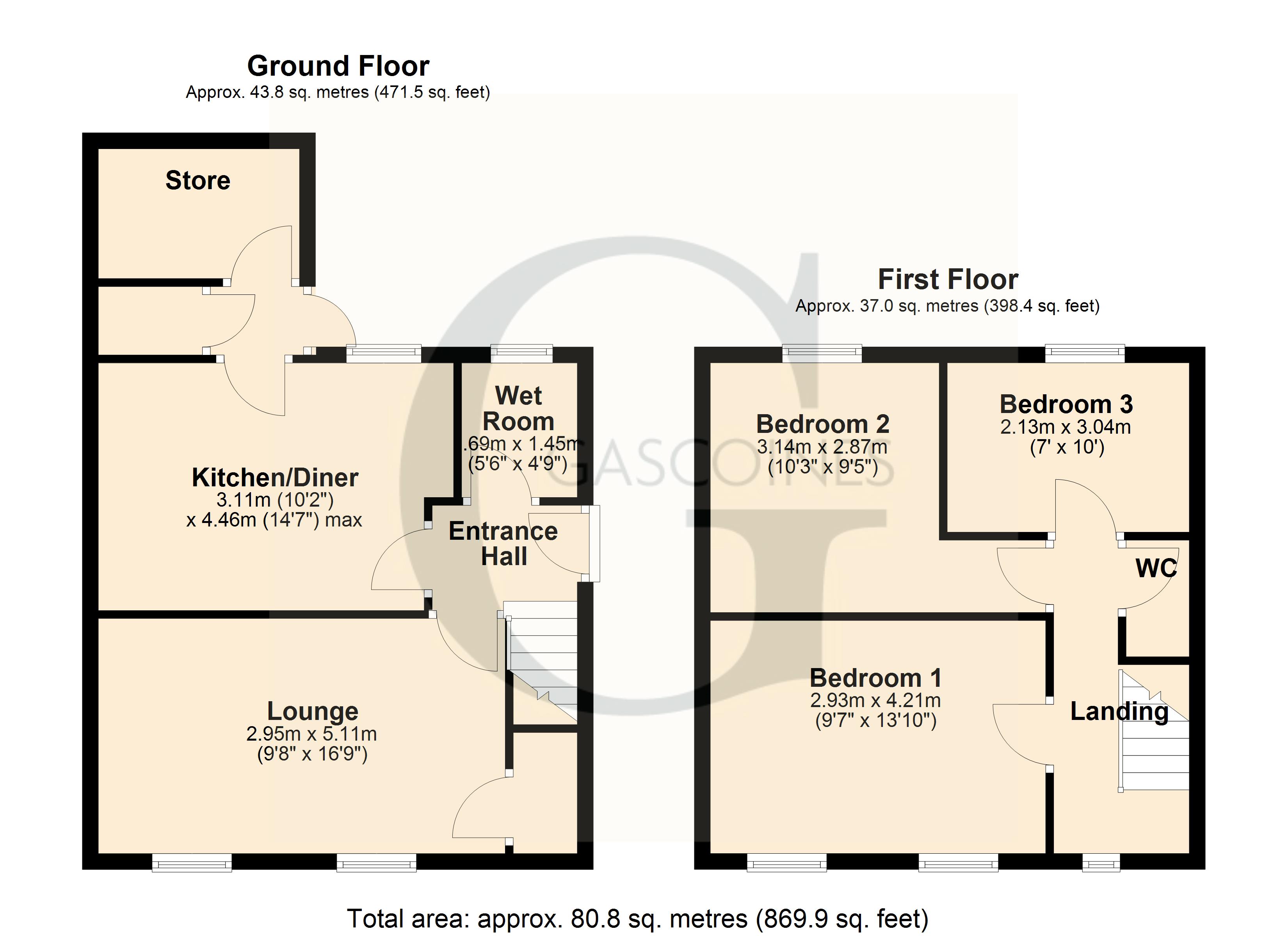 38, Queensway, Melton Mowbray floorplan