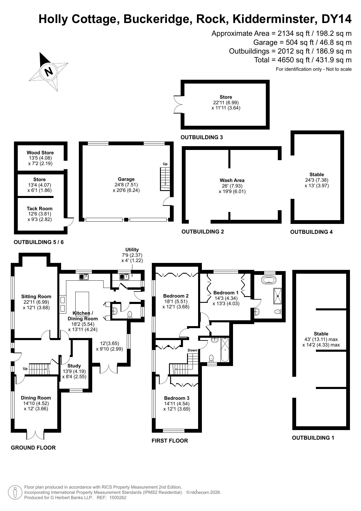 Holly Cottage, Rock, Kidderminster floorplan