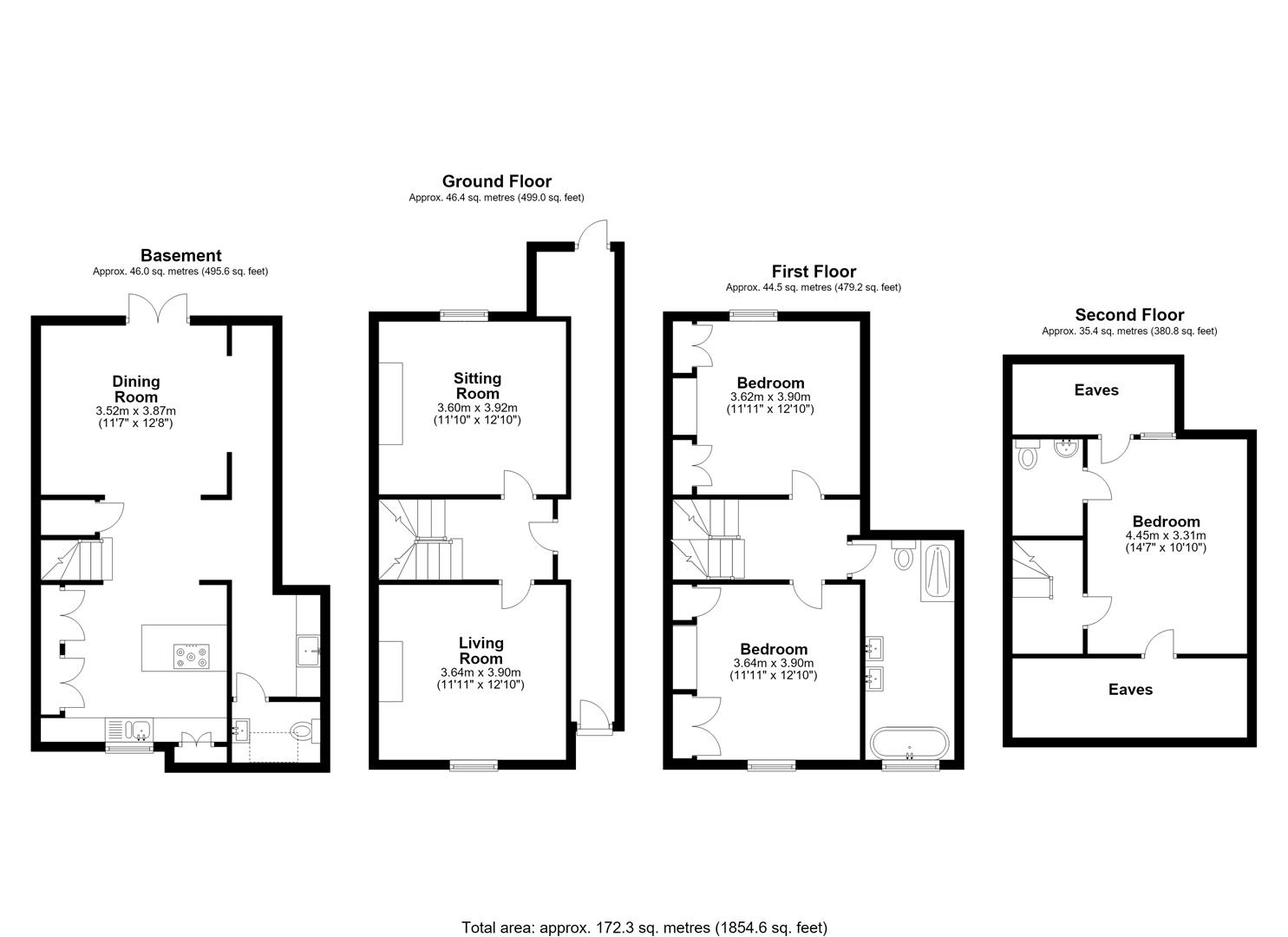 11, Villiers Street, Hertford floorplan