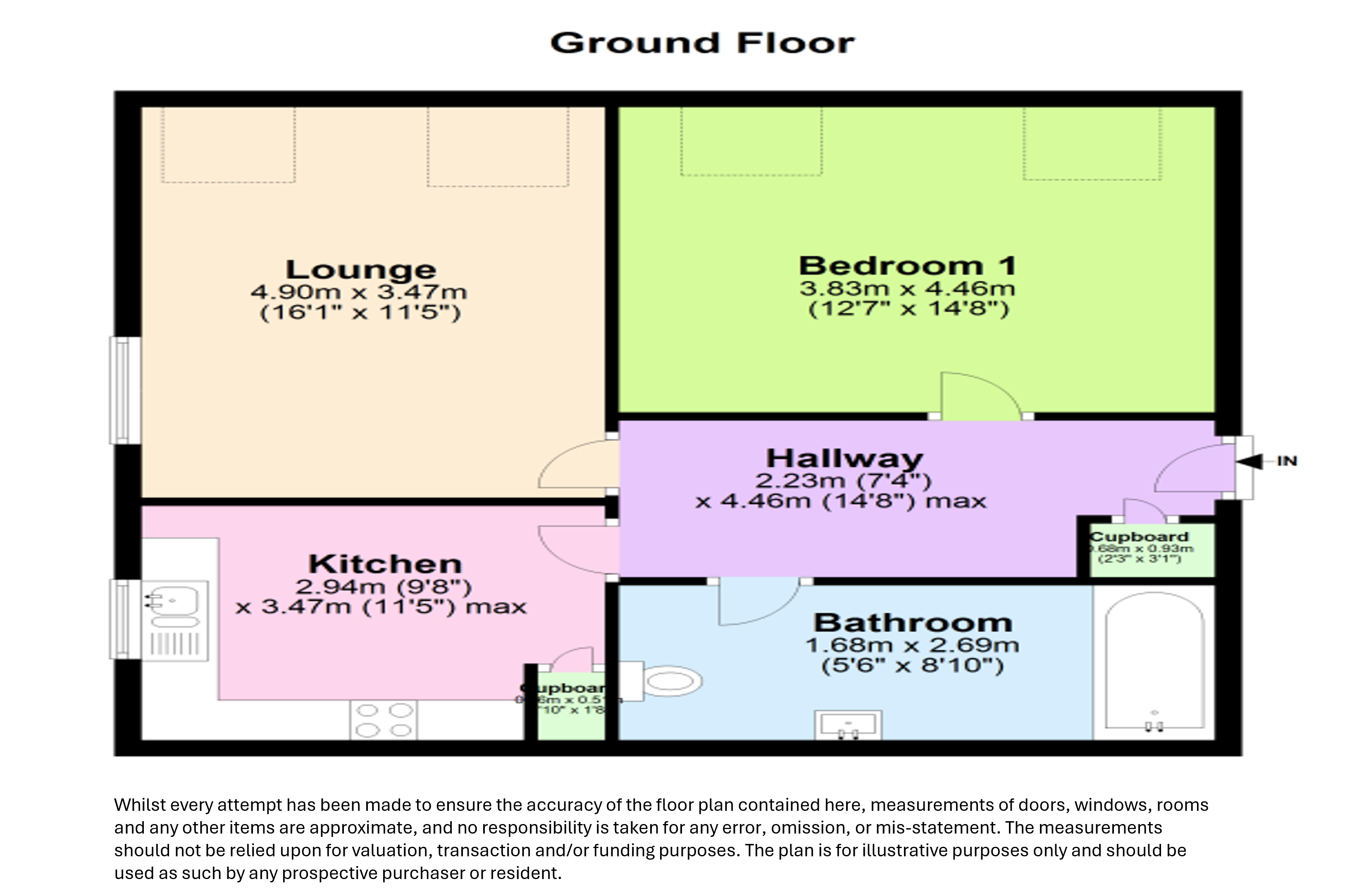 Flat 4, 5 The Paddocks, Ipswich floorplan