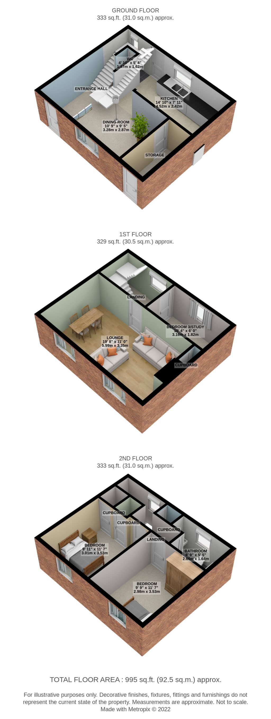 Carve Ley, Welwyn Garden City AL7, 3 bedroom town house for sale