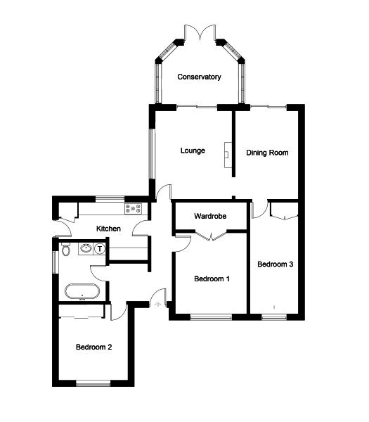 High Road, Beeston, Sandy SG19, 3 bedroom detached bungalow for sale
