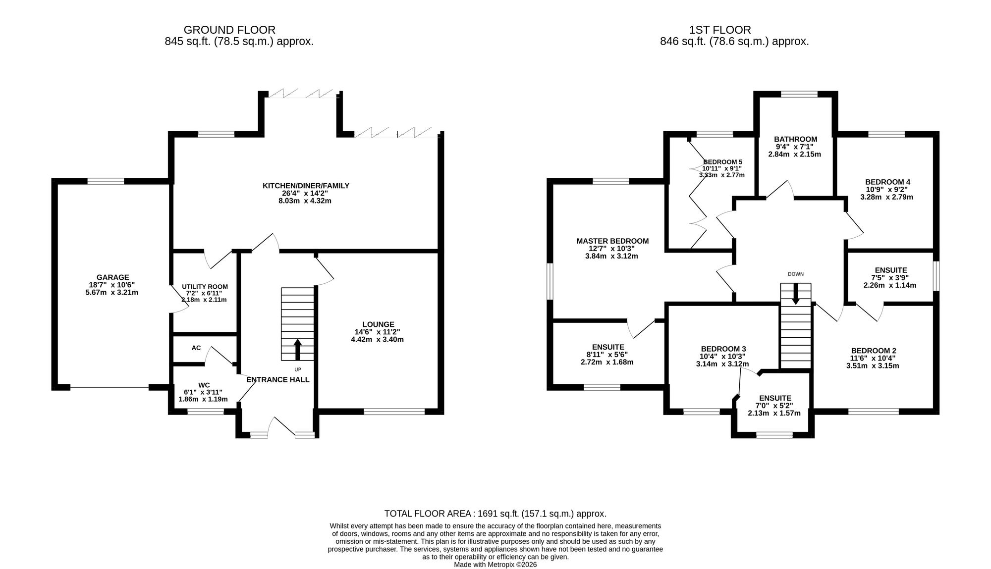 2 Meadow View Close Lane, Stoke-On-Trent floorplan