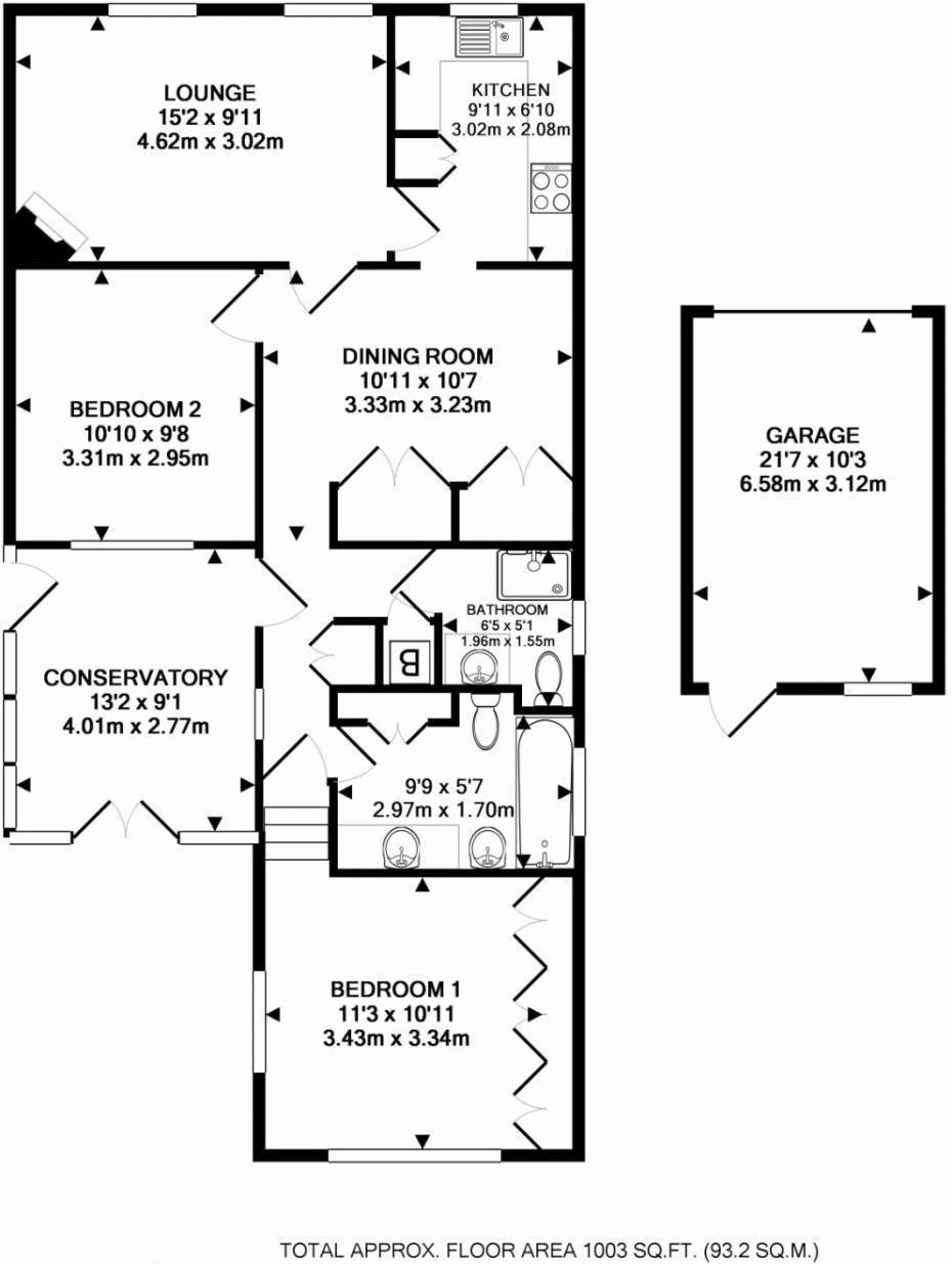 2 Bedrooms Detached bungalow for sale in The Street, East Clandon, Guildford GU4