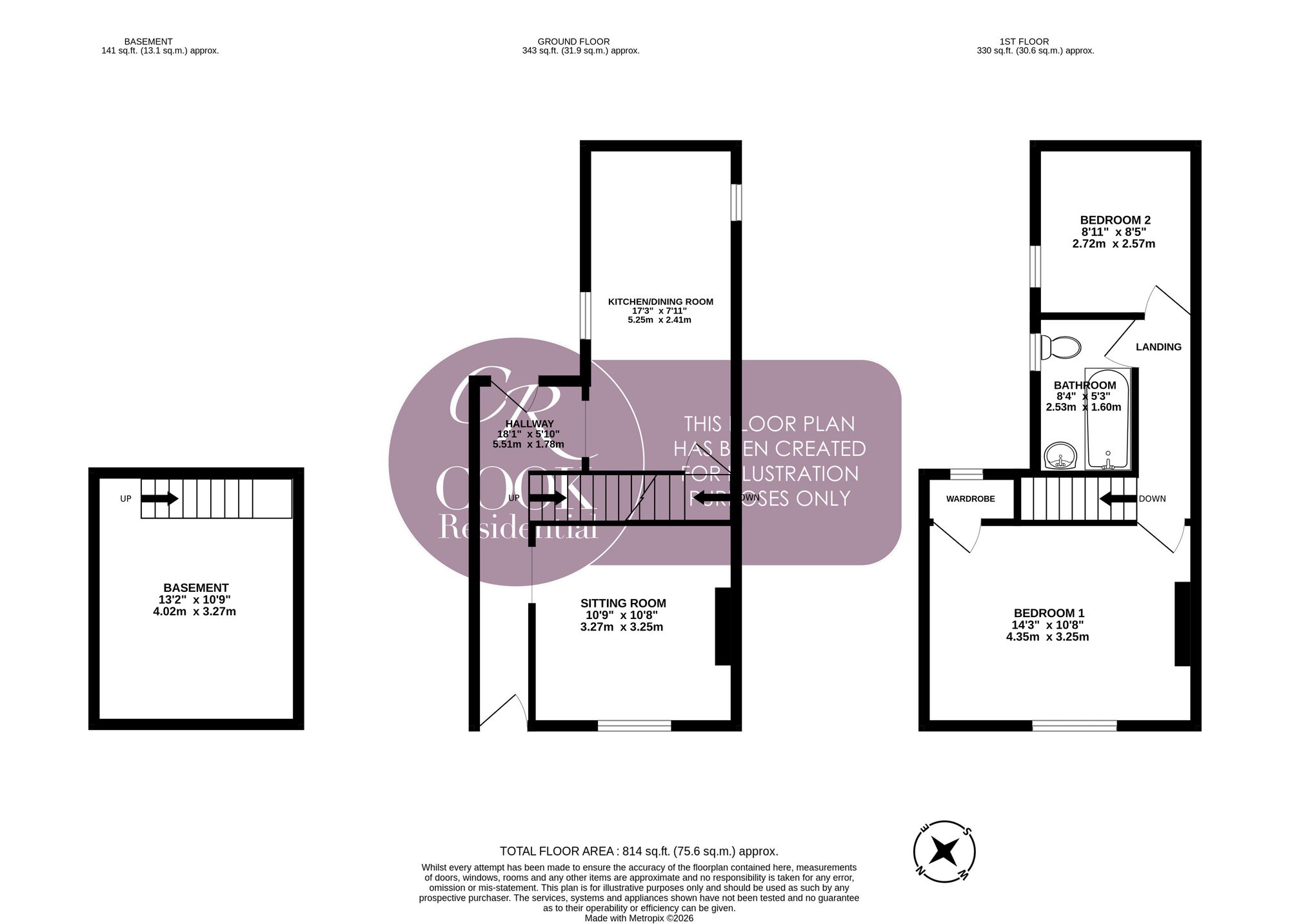 14 Burton Street, Cheltenham floorplan