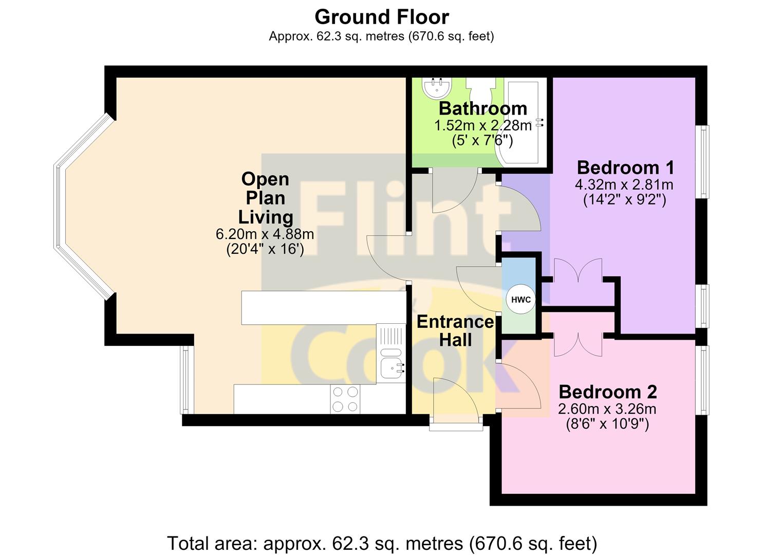 Wye Way, Hereford floorplan