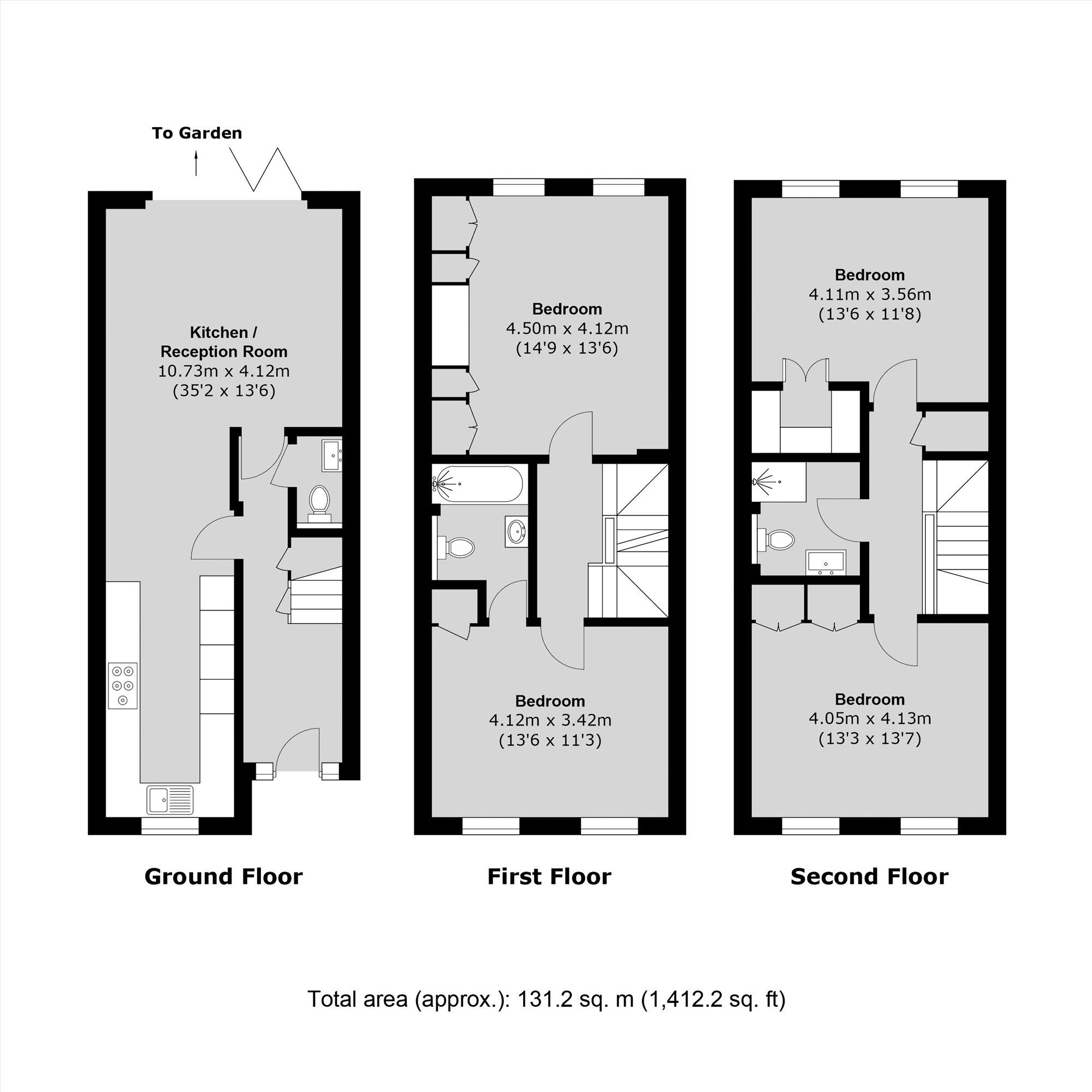4, Hogarth Close, London floorplan