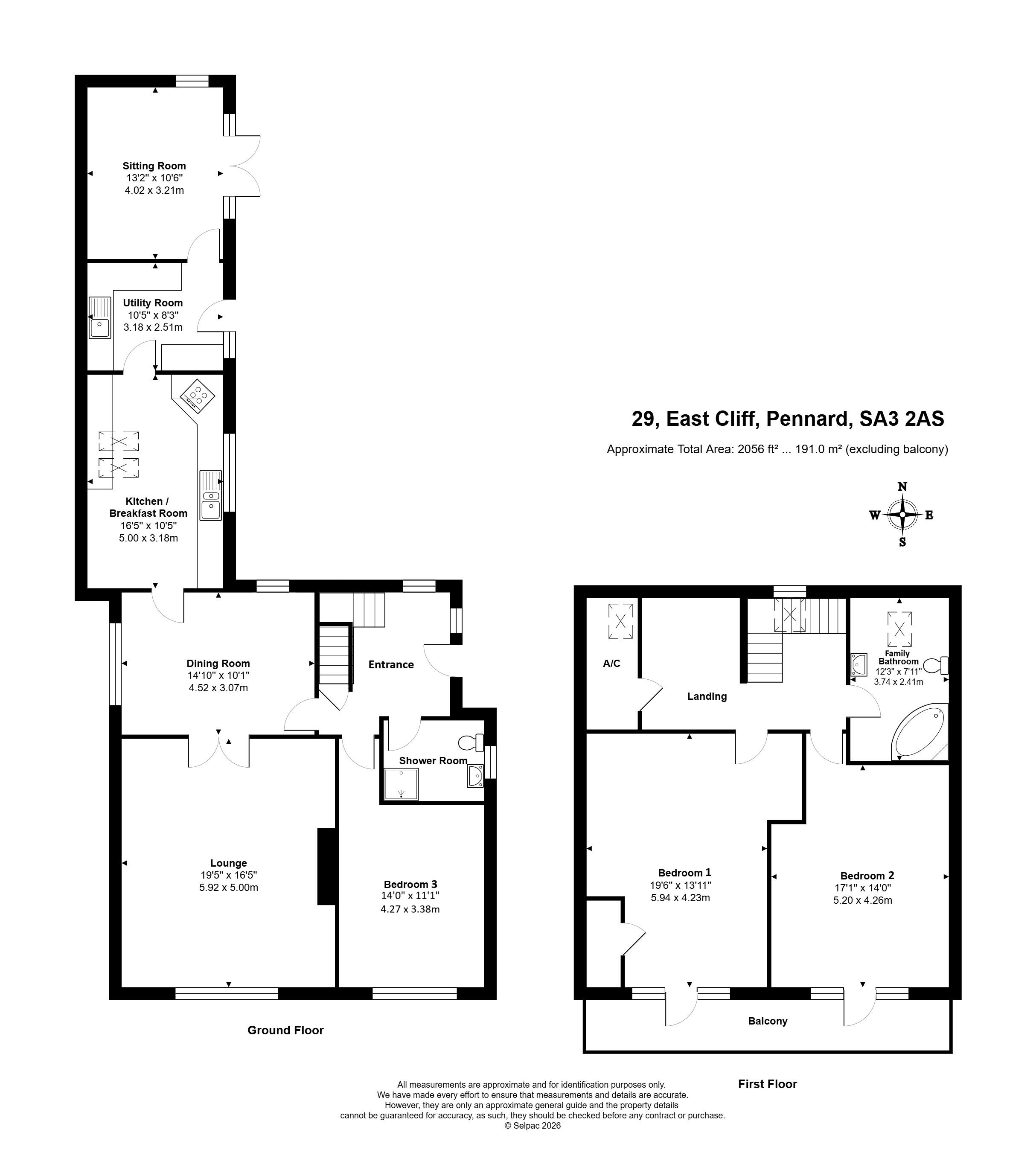 29, East Cliff, Swansea floorplan