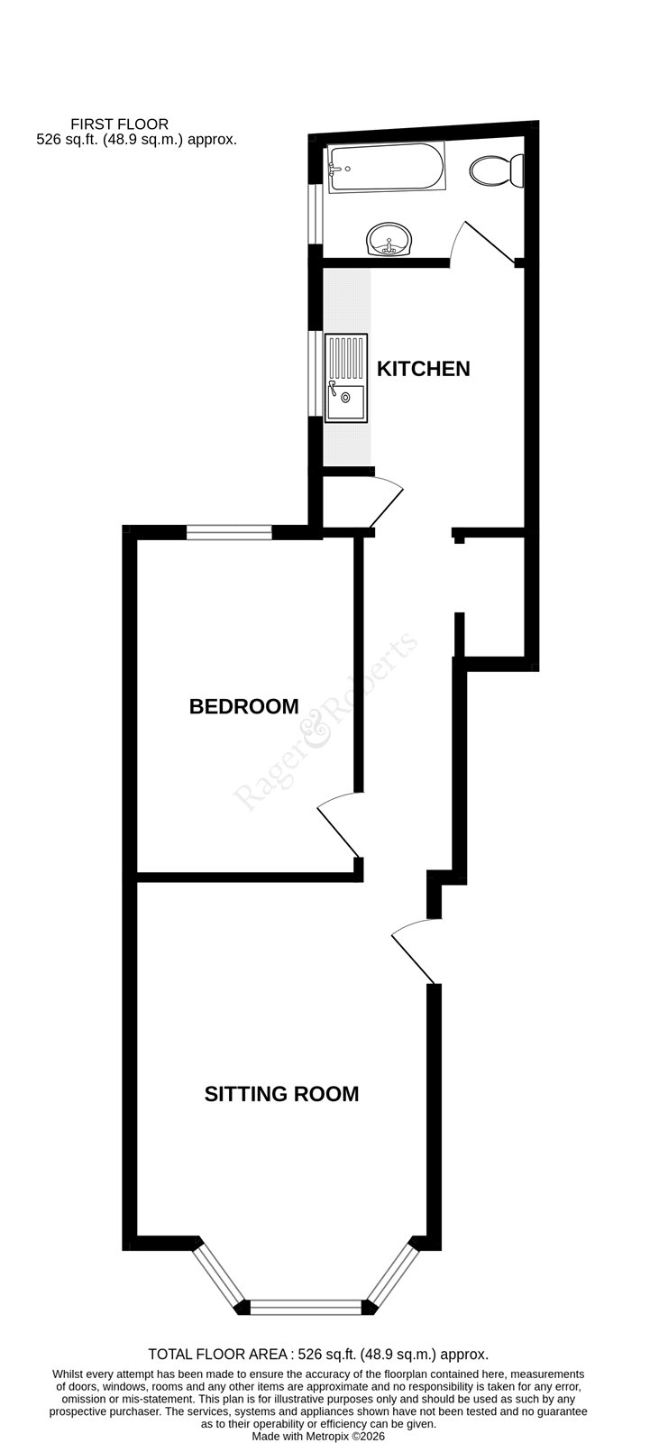 Flat 1, 31, Cavendish Place, East Sussex floorplan