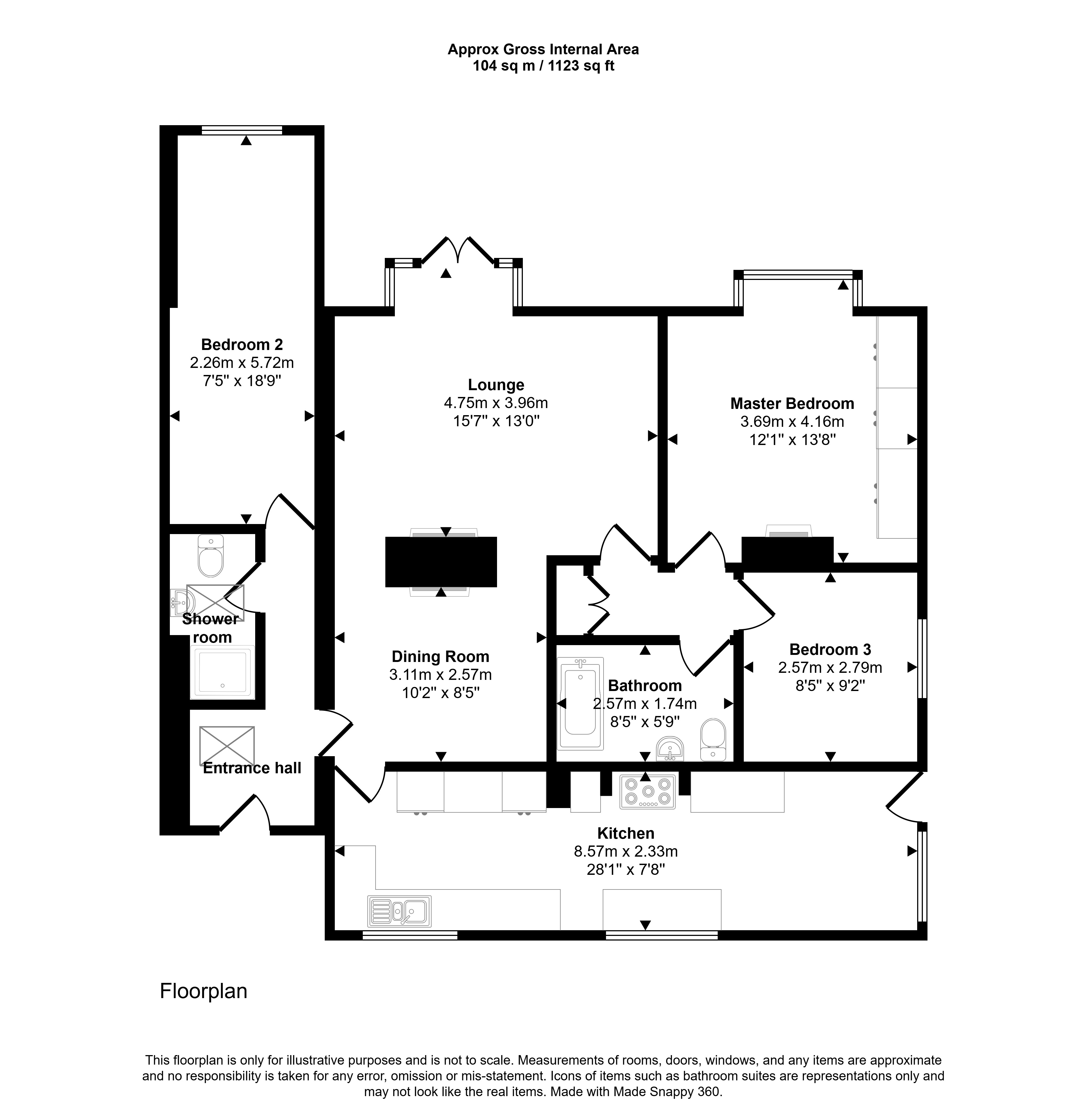 Ravelin, The Avenue, Rowlands Gill floorplan