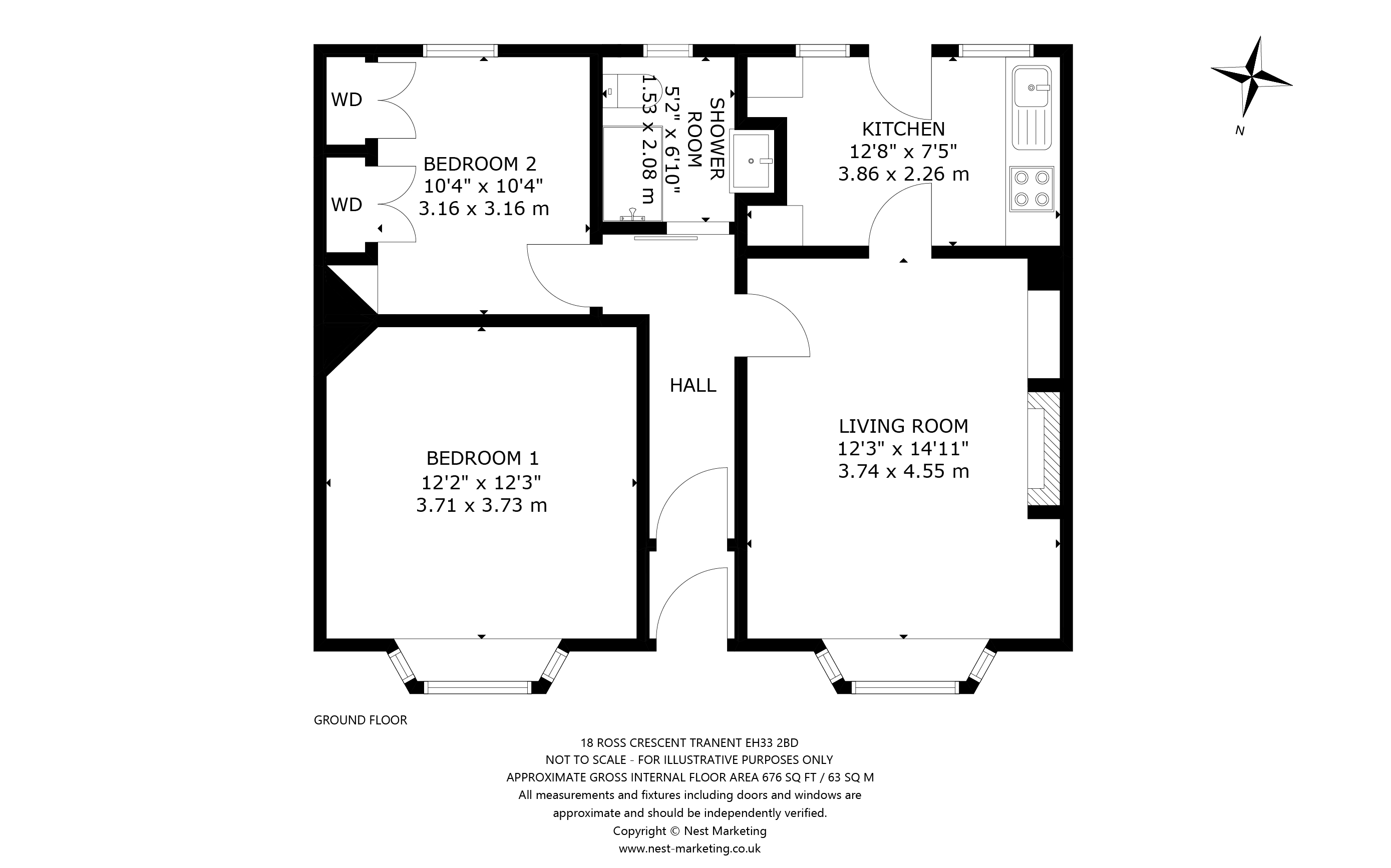 18, Ross Crescent, TRANENT floorplan
