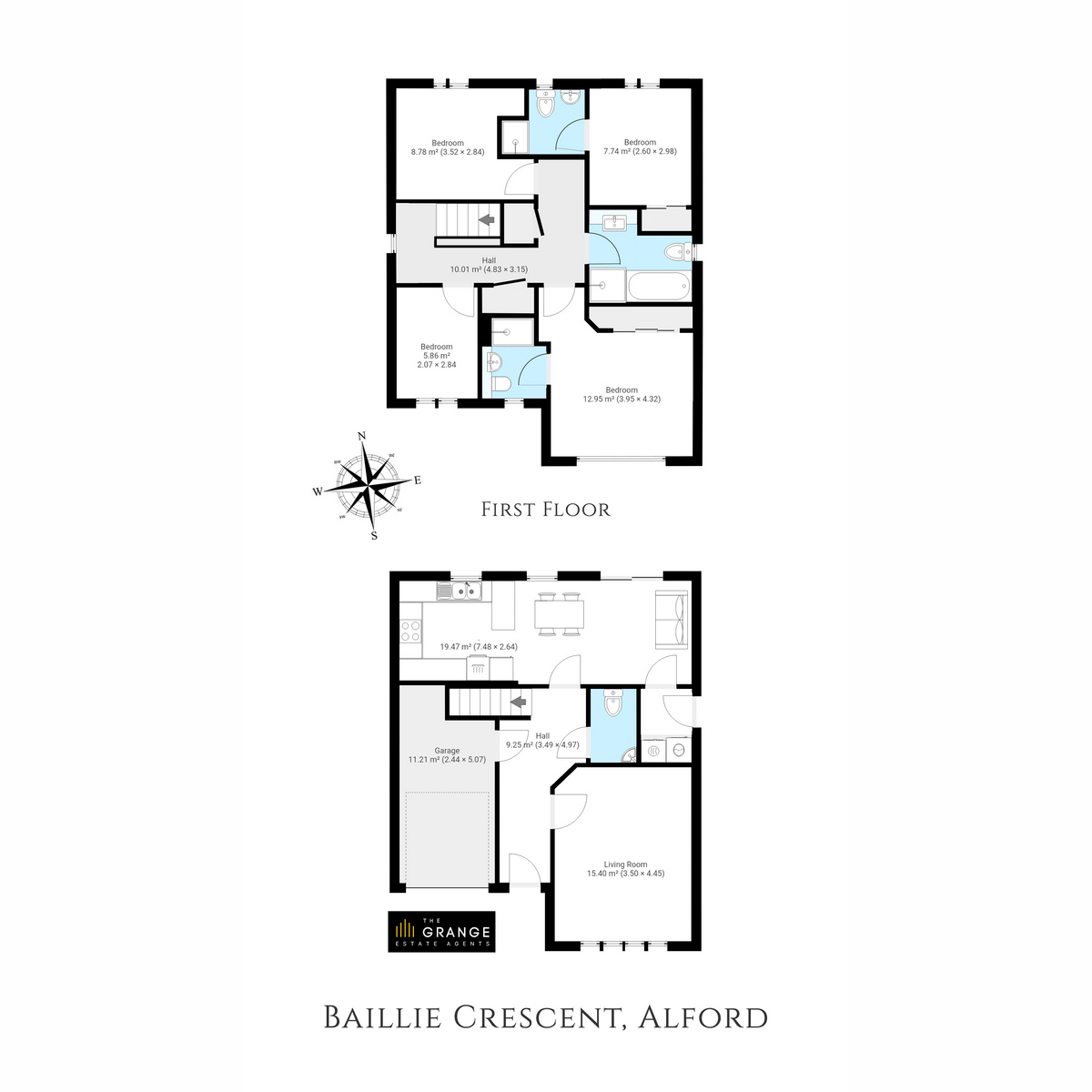 12, Baillie Crescent, Alford floorplan