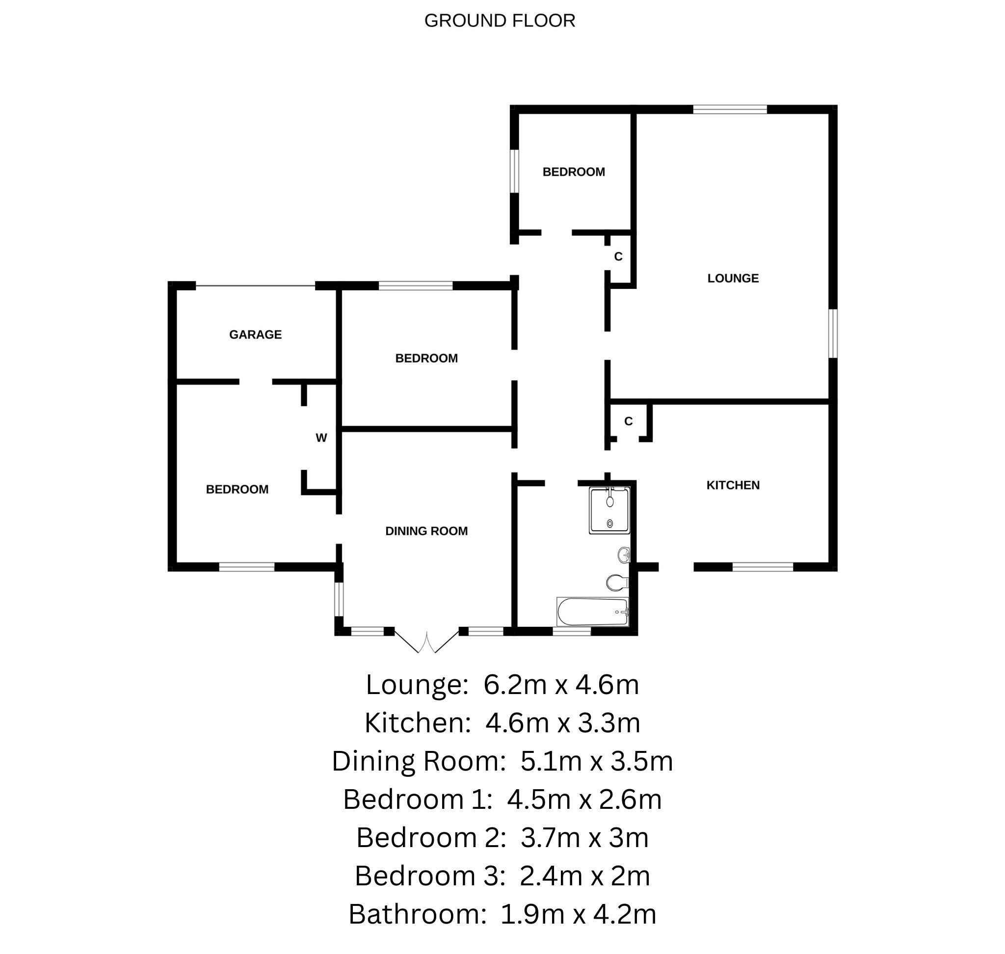34, Wemyss Crescent, Monifieth floorplan