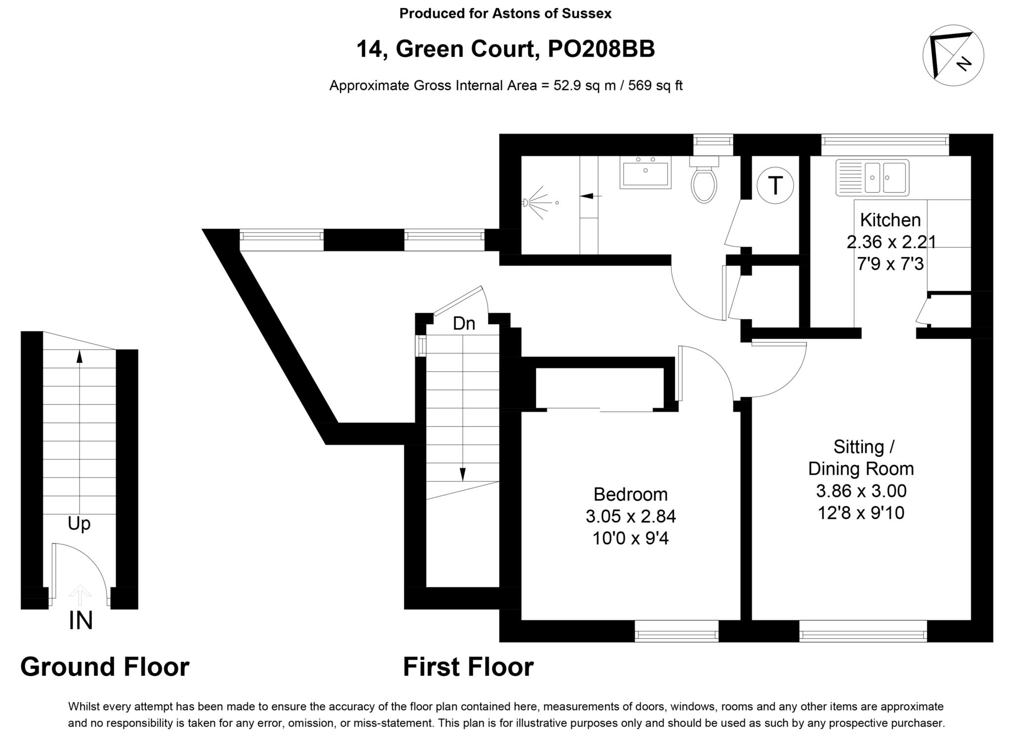 14, Green Court, Chichester floorplan