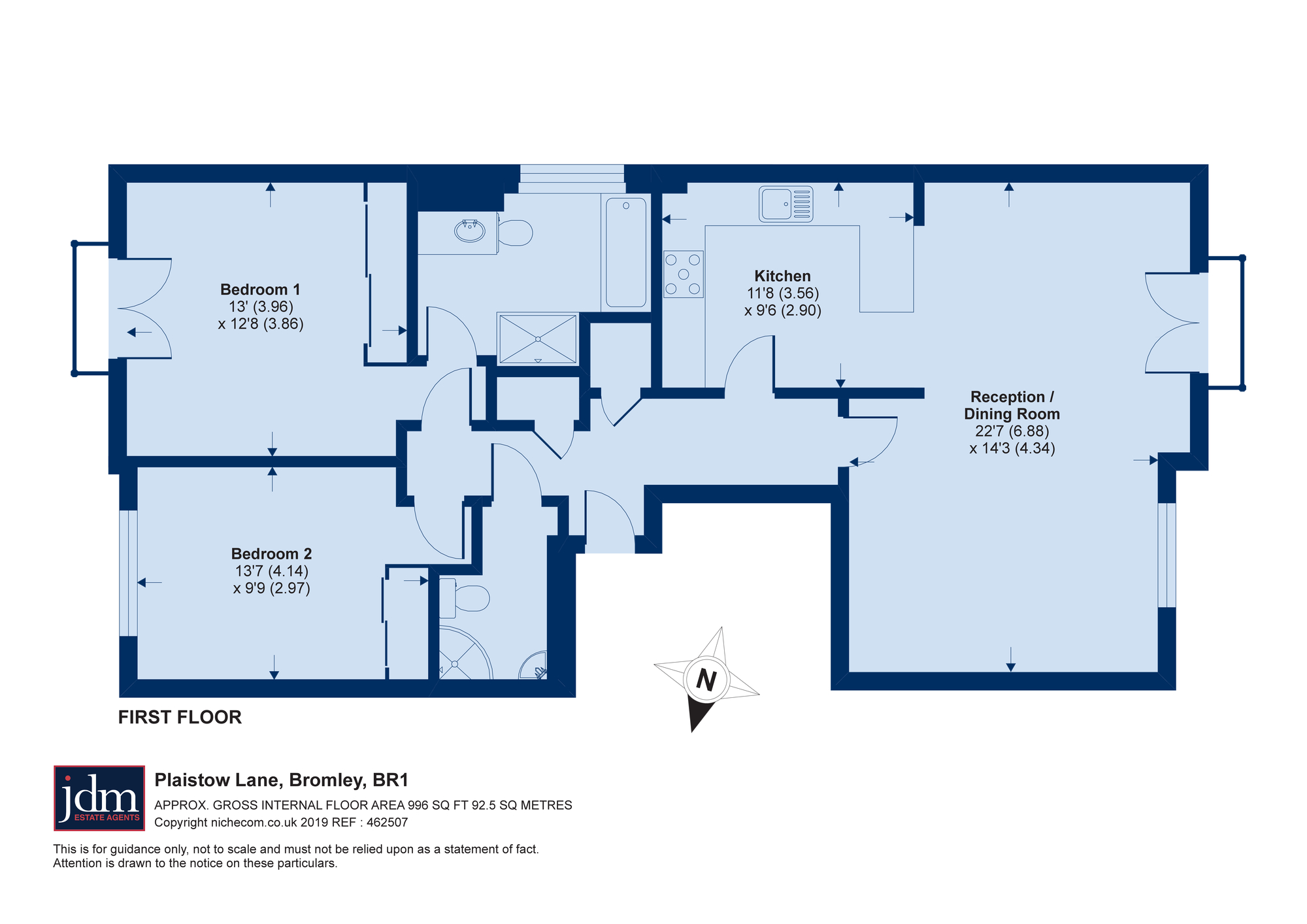 2 Bedrooms Flat for sale in Plaistow Lane, Bromley BR1