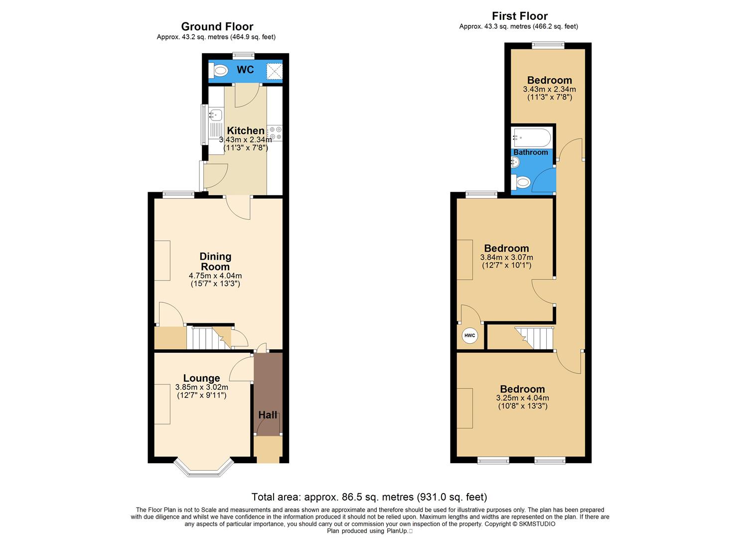 36, Warwick Road, St. Albans floorplan