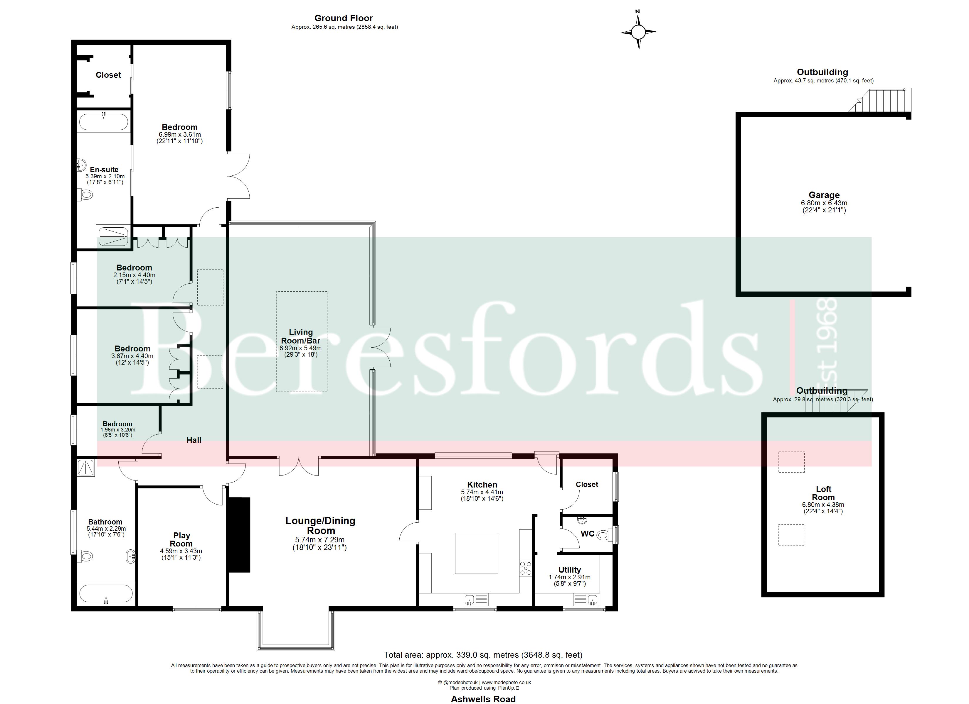 The Barn, Three Clovers Farm,, Ashwells Road, Brentwood floorplan