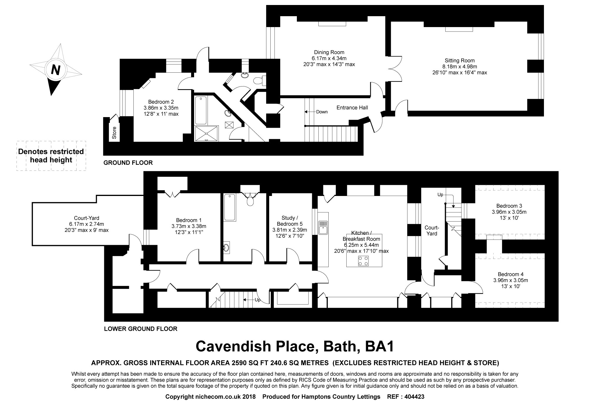 4 Bedrooms Maisonette to rent in Cavendish Place, Bath BA1