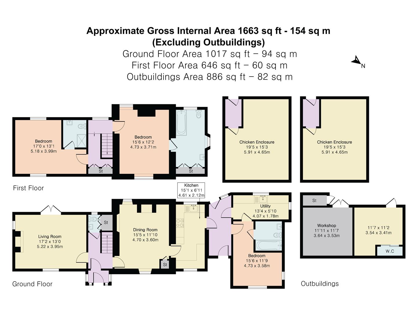Peppermint Cottage, Bodmin floorplan