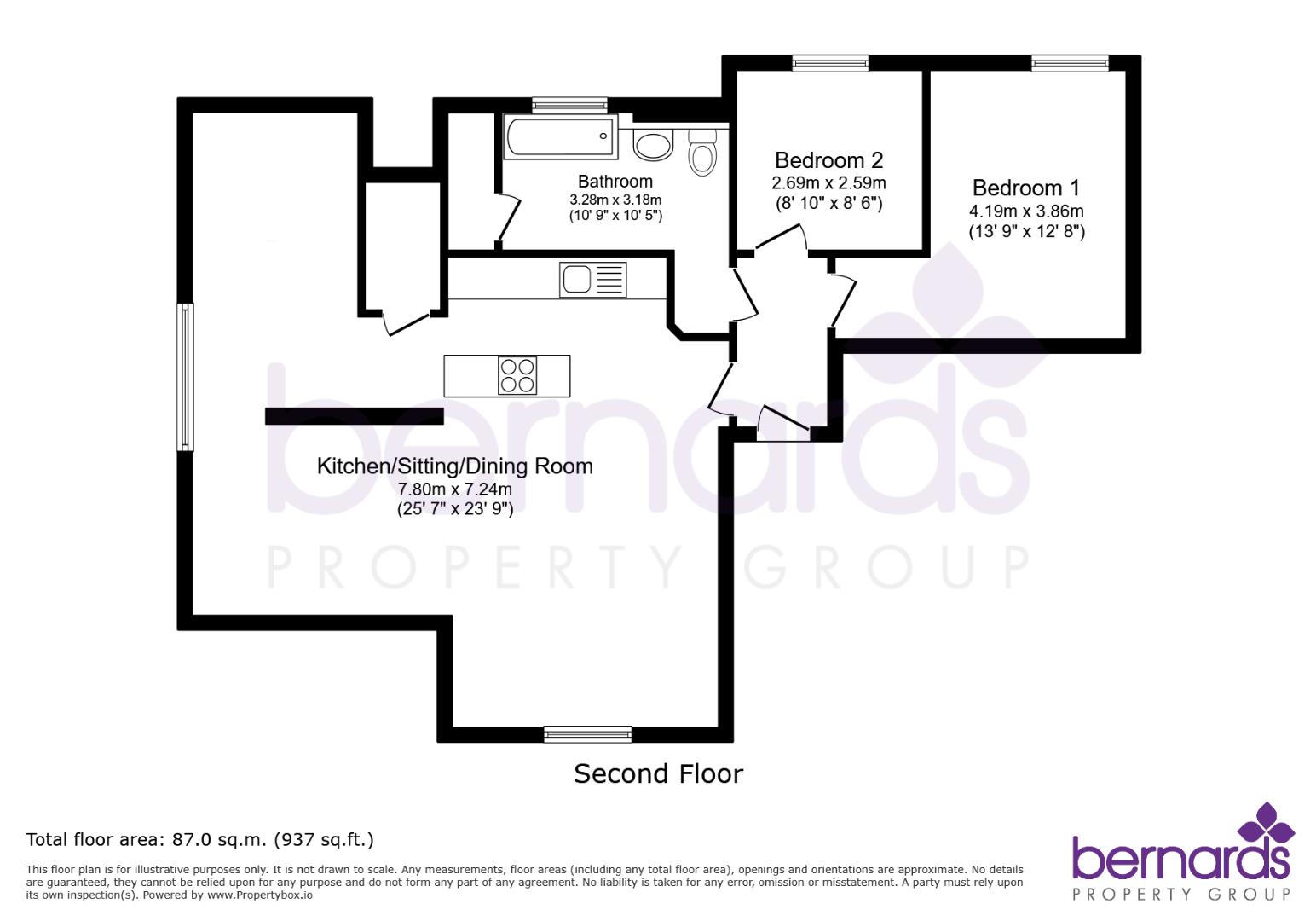 Gunwharf Quays, Portsmouth floorplan